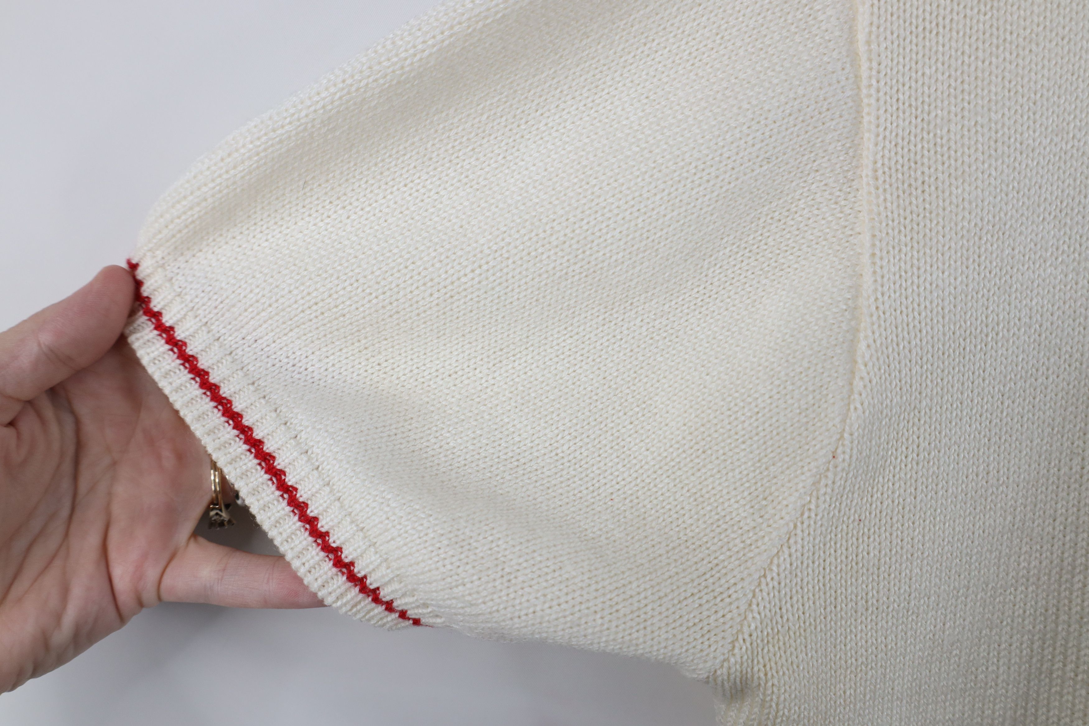 Vintage Vintage 70s Streetwear Sailboat Short Sleeve Knit Sweater Size XL / US 12-14 / IT 48-50 - 7 Thumbnail