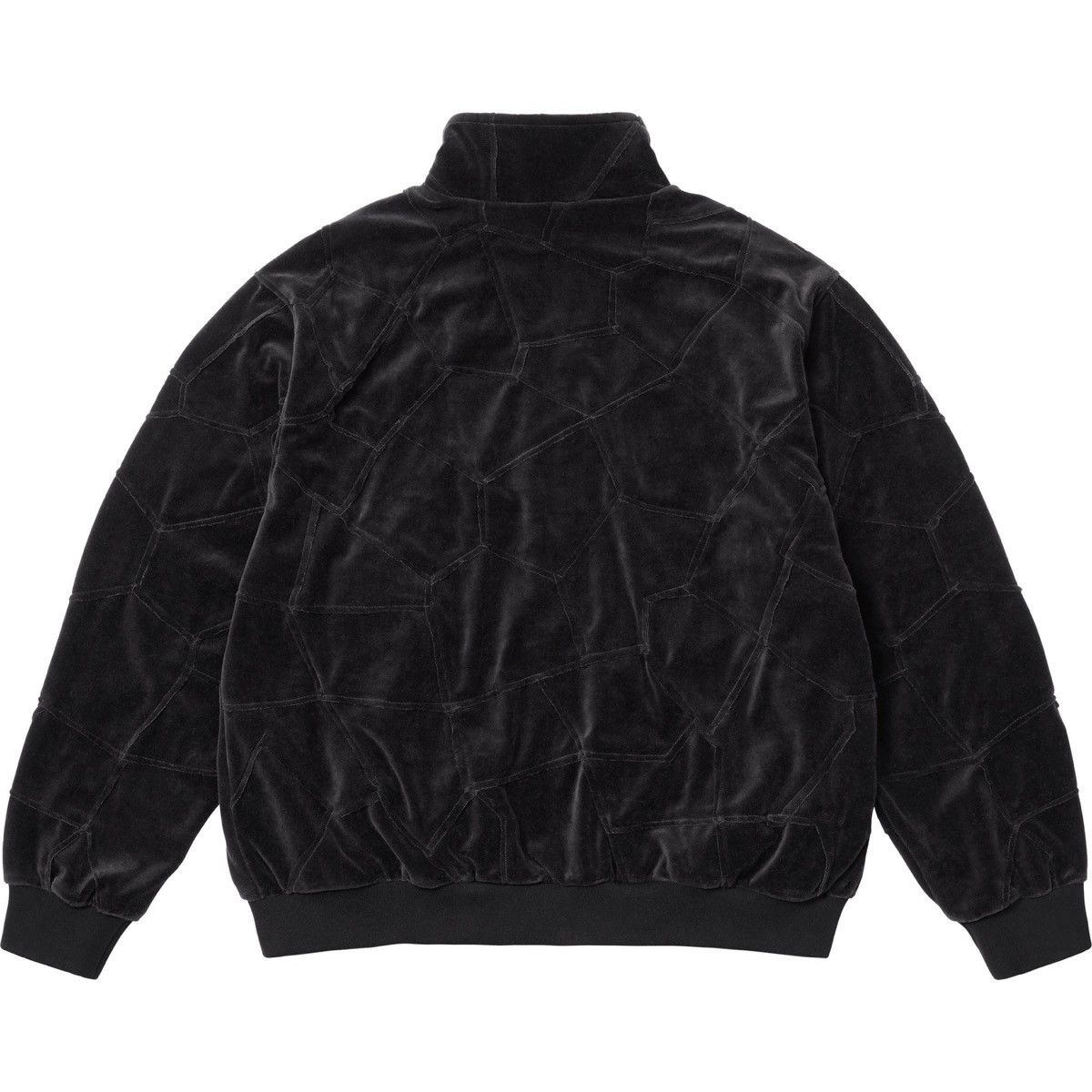 Supreme Supreme PATCHWORK VELOUR TRACK JACKET Black Full Zip Size XL Size US XL / EU 56 / 4 - 3 Thumbnail