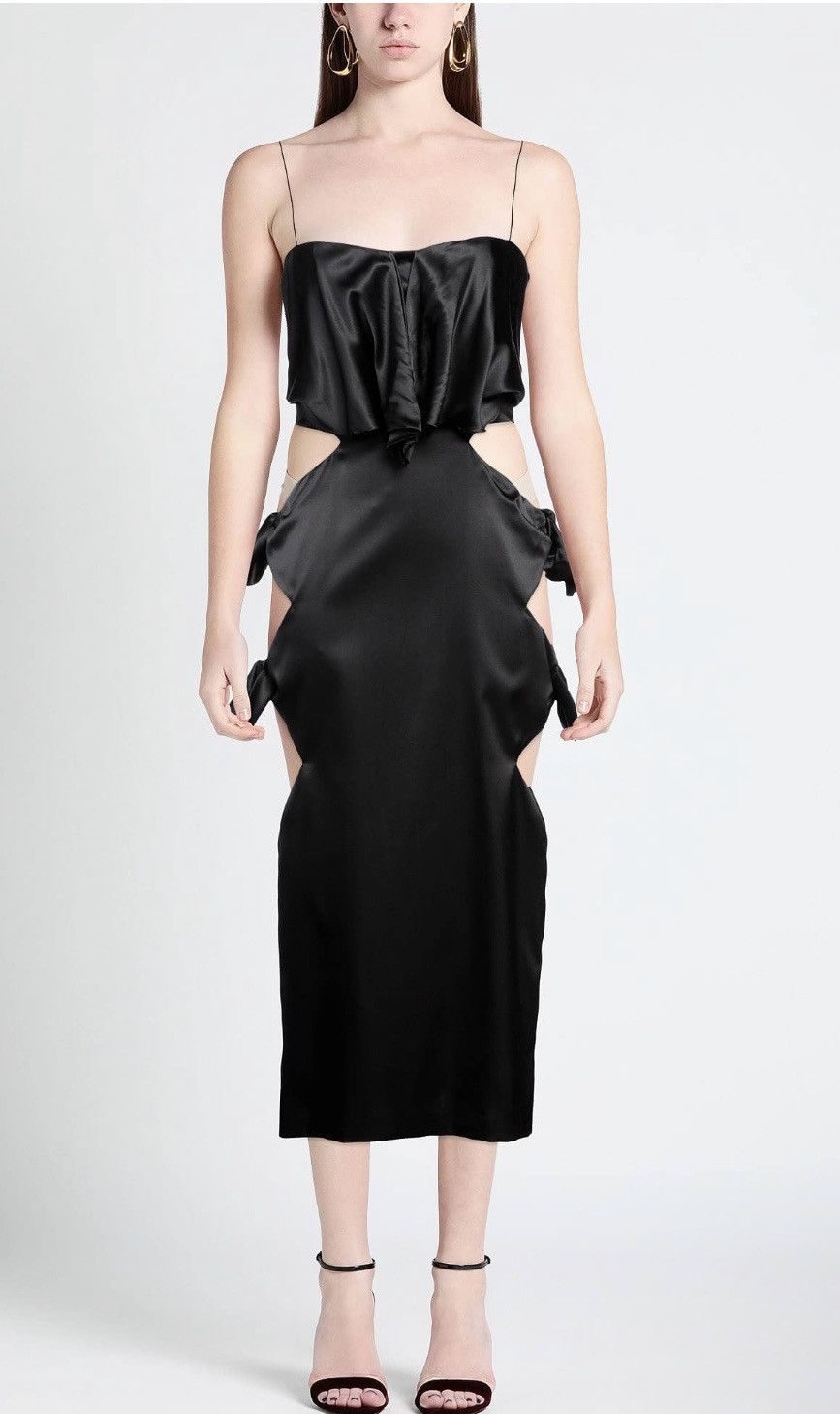 Alessandra Rich ALESSANDRA RICH Cut-out silk-blend Midi Dress IT42 MSRP$2253 Size M / US 6-8 / IT 42-44 - 10 Thumbnail