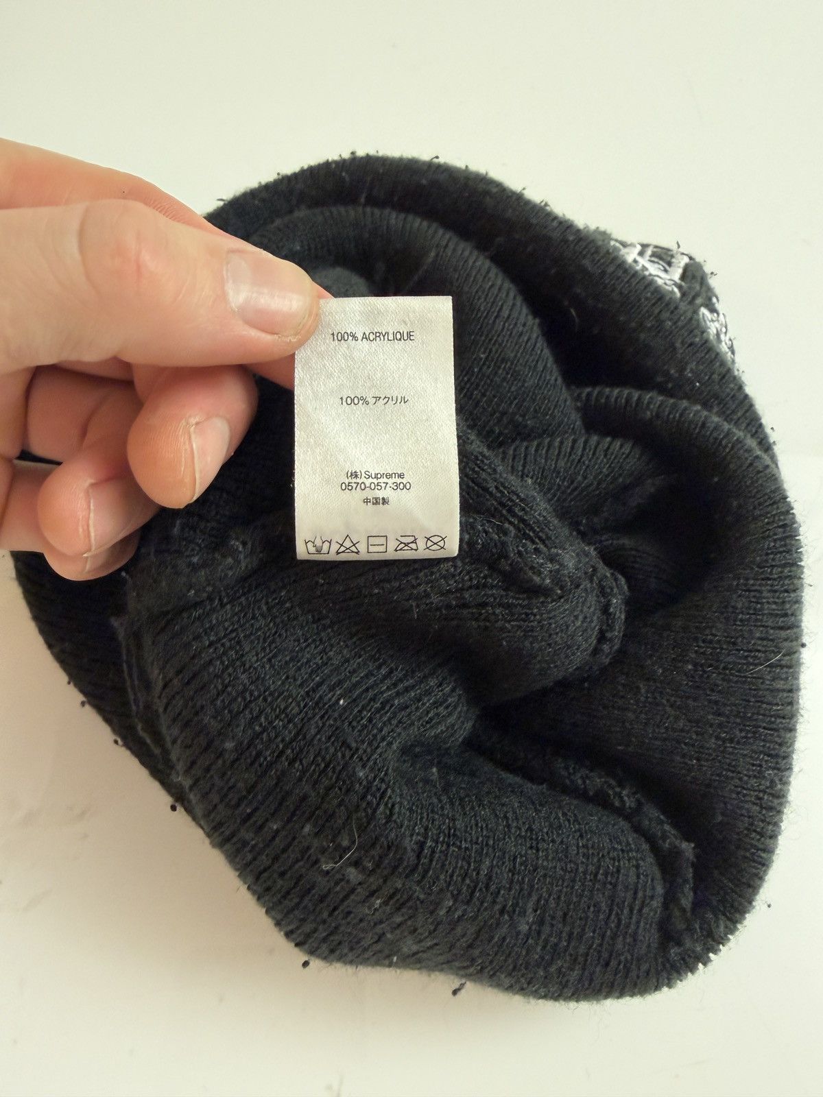Supreme Supreme Gothic Letter Rhinestone Beanie Size ONE SIZE - 3 Thumbnail