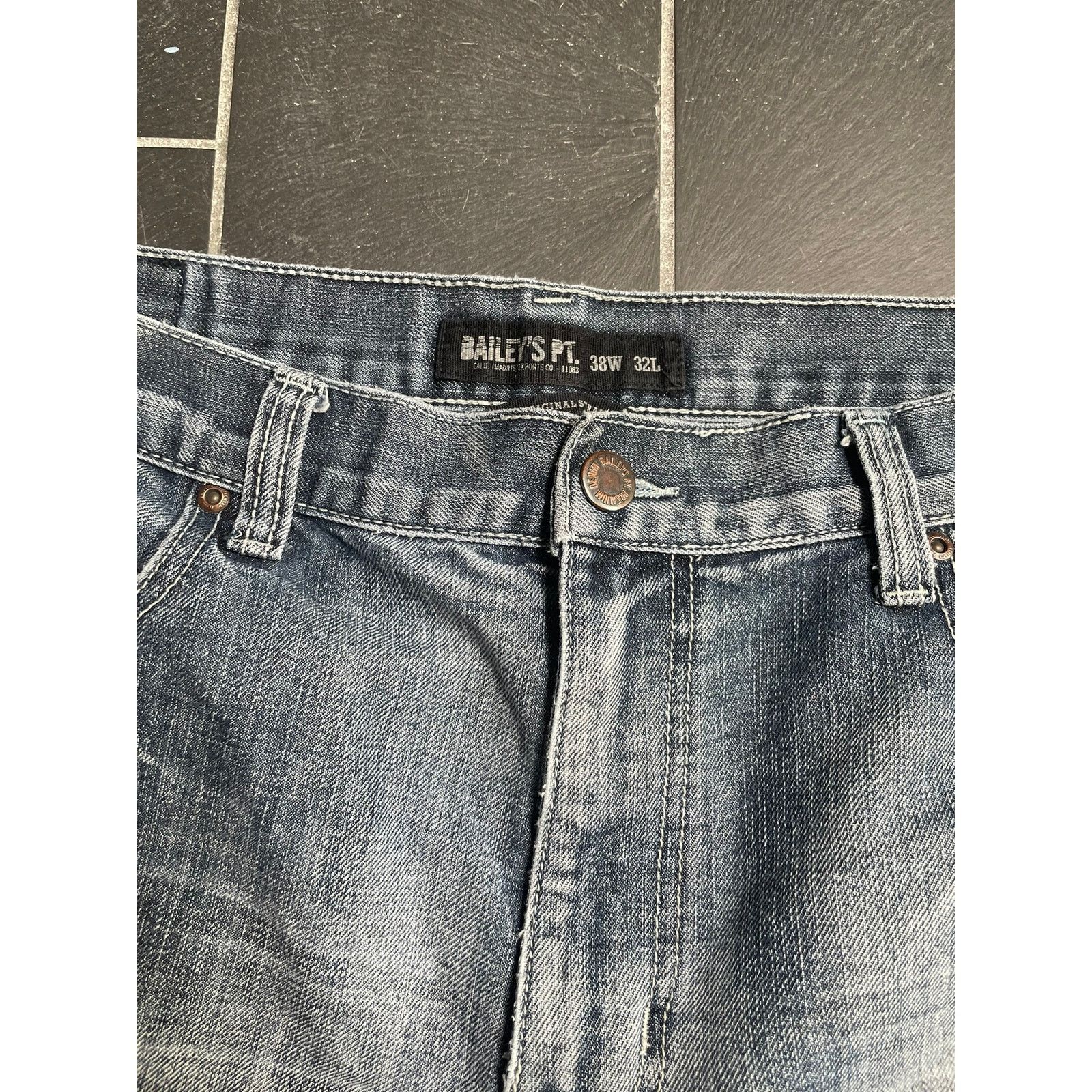 Other Baggy Ice Denim Jeans Washed Grunge Distressed Size 38 x 32 Size US 38 / EU 54 - 3 Thumbnail