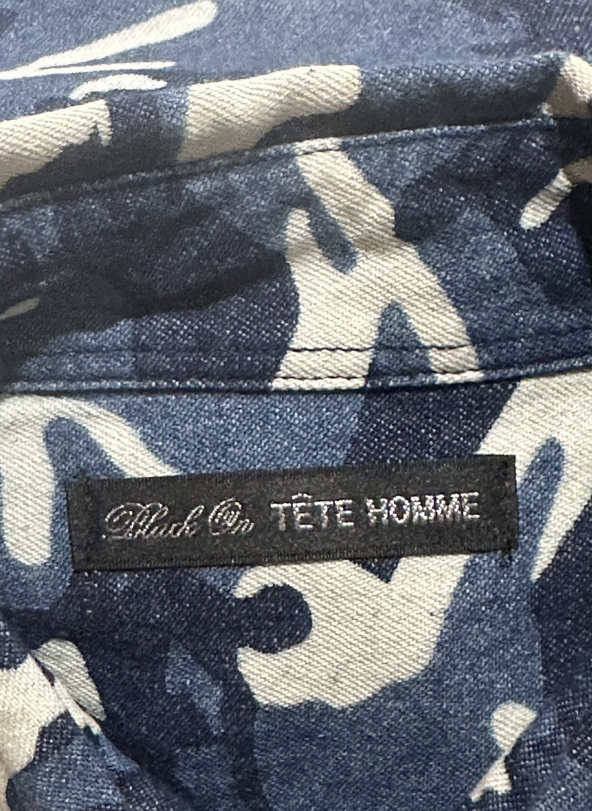 Tete Homme JAPANESE BRAND TETE HOMME BY ISSEY MIYAKE CAMO SHIRT Size US M / EU 48-50 / 2 - 3 Thumbnail
