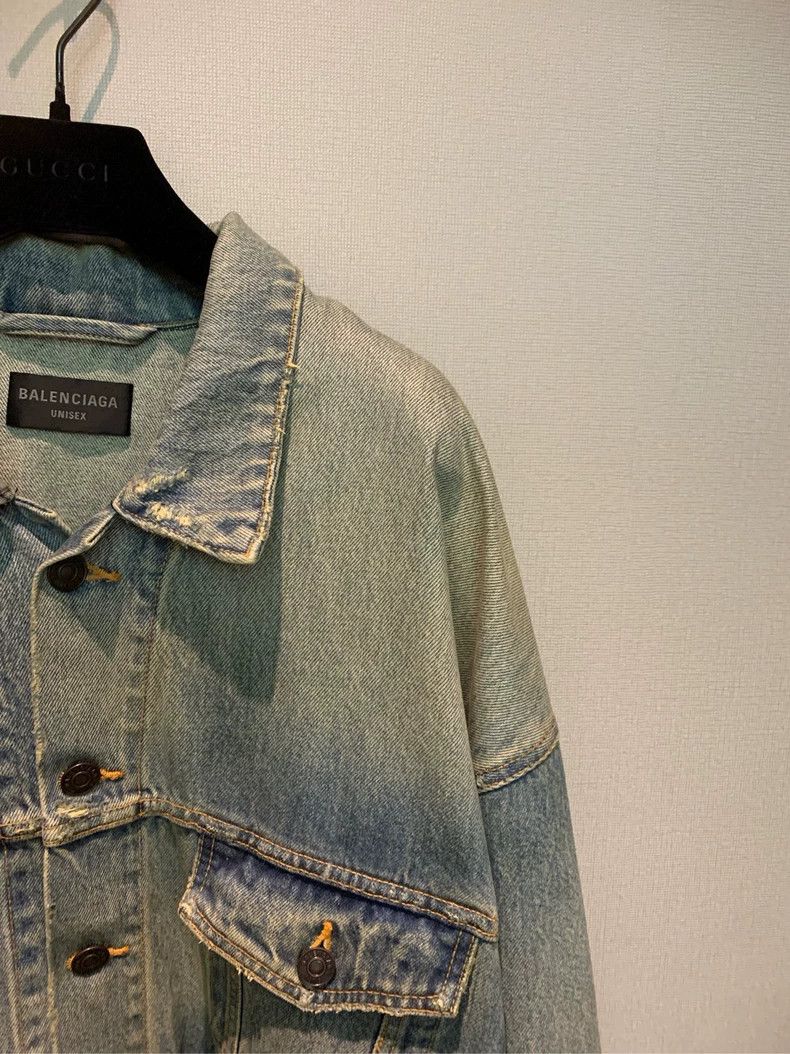 Balenciaga Balenciaga Denim Jacket One of a Kind in the Country, Mate Size US M / EU 48-50 / 2 - 5 Thumbnail