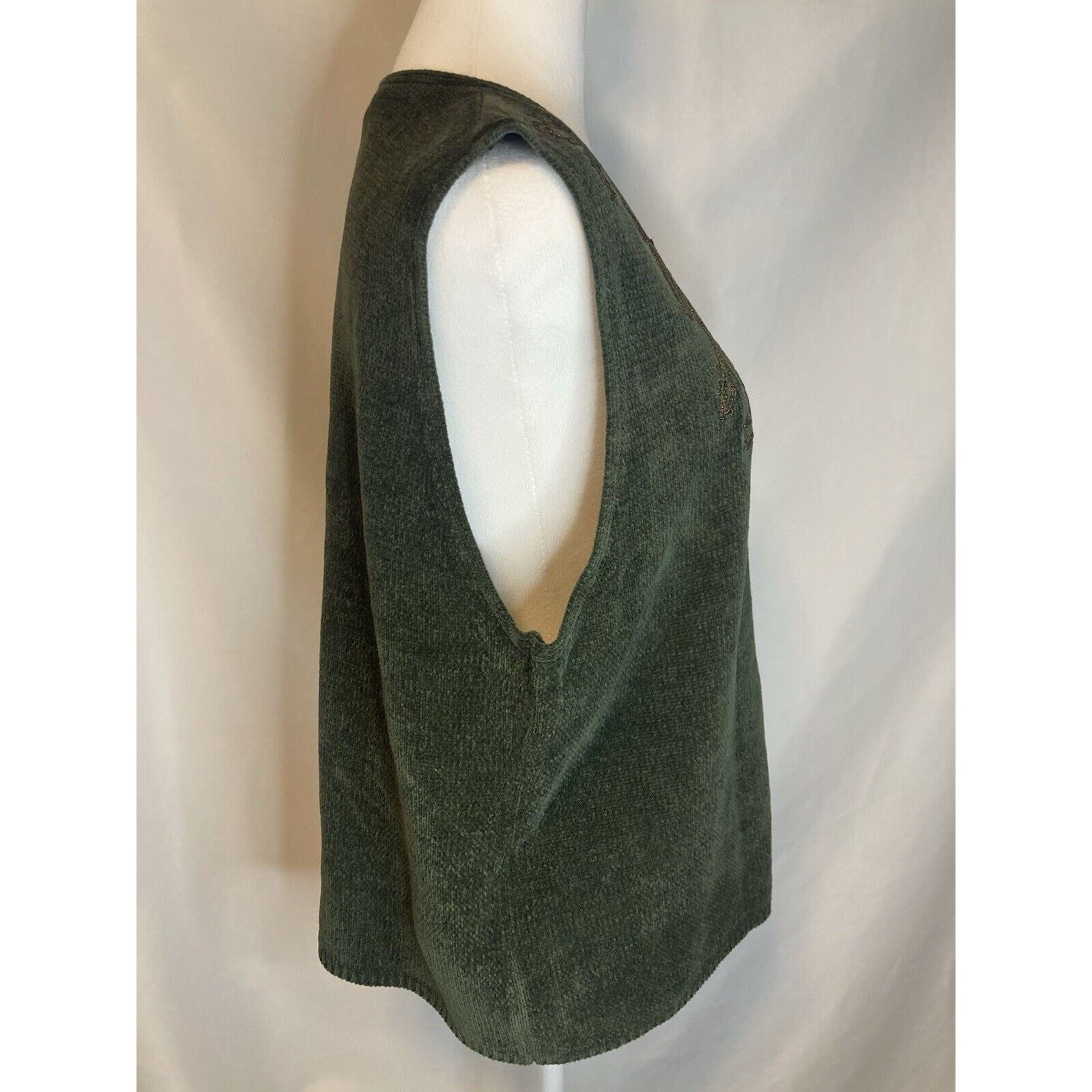 Other VTG Koret Sweater Vest L Cottage Grandma Button Embroidered Size L / US 10 / IT 46 - 6 Thumbnail
