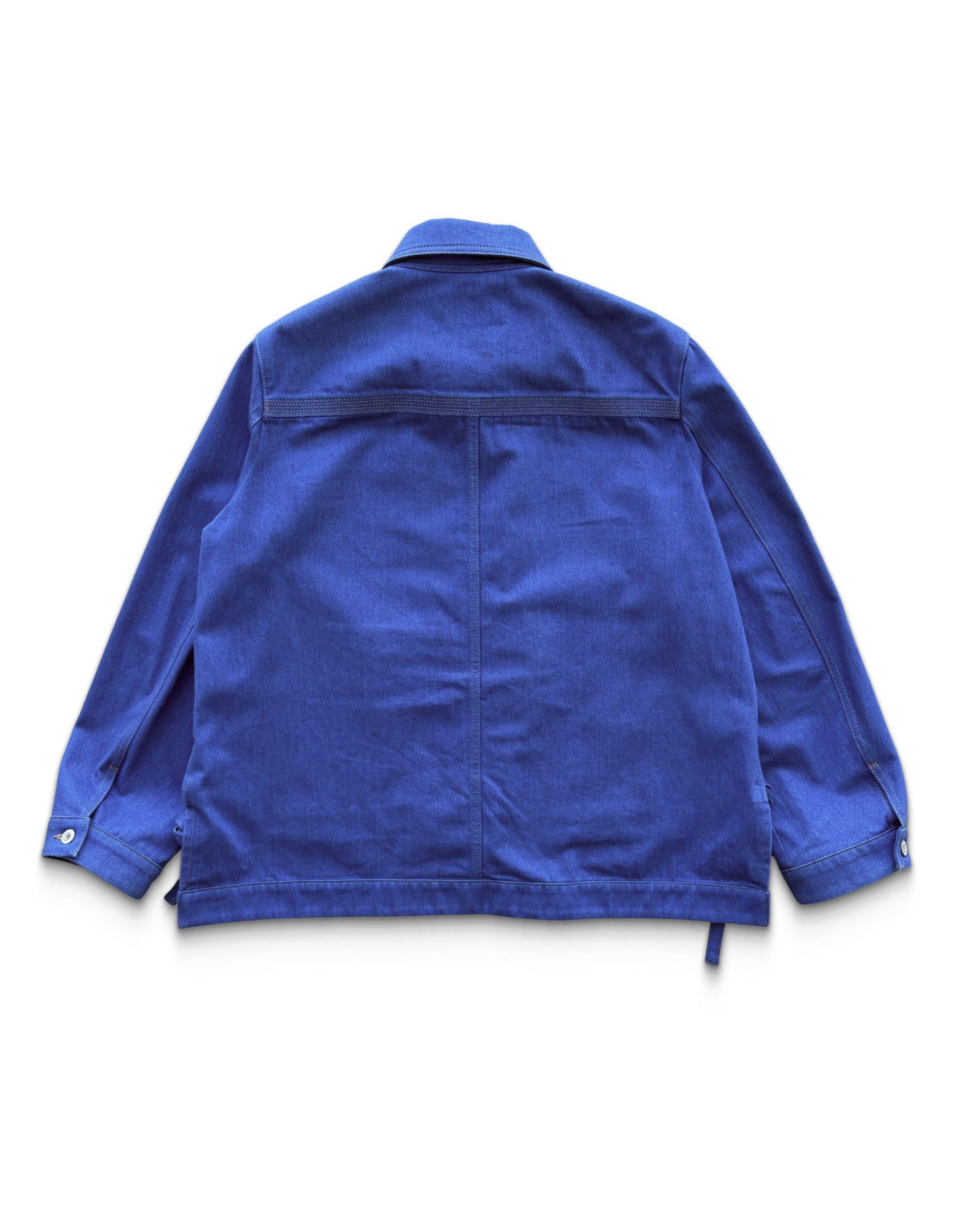 Loewe Bright Blue Asymmetric Workwear Jacket Size US M / EU 48-50 / 2 - 3 Thumbnail