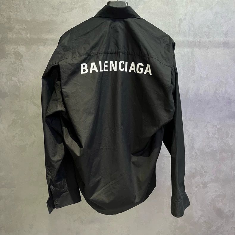 Balenciaga Black Long Sleeve ButtonUp Shirt-2505 Size US S / EU 44-46 / 1 - 6 Thumbnail