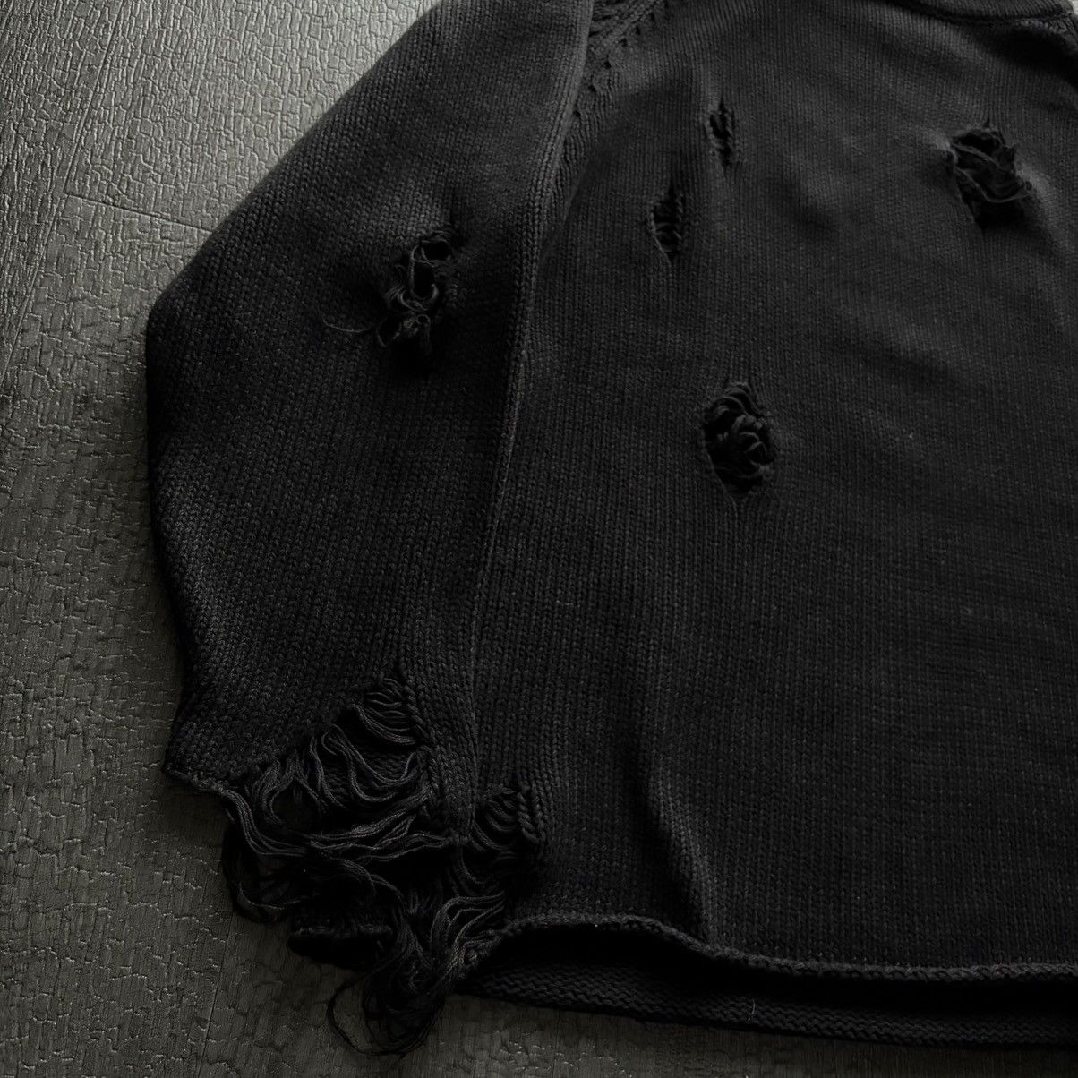 Number (N)ine Number Nine Vintage Washed Distressed Knit sweater stk Size US L / EU 52-54 / 3 - 3 Thumbnail