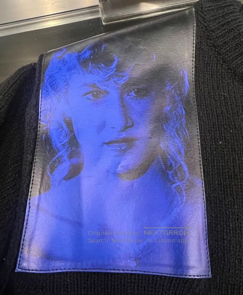 Raf Simons Raf Simons 19Aw blue velvet patch silhouette sweater Size US S / EU 44-46 / 1 - 4 Thumbnail