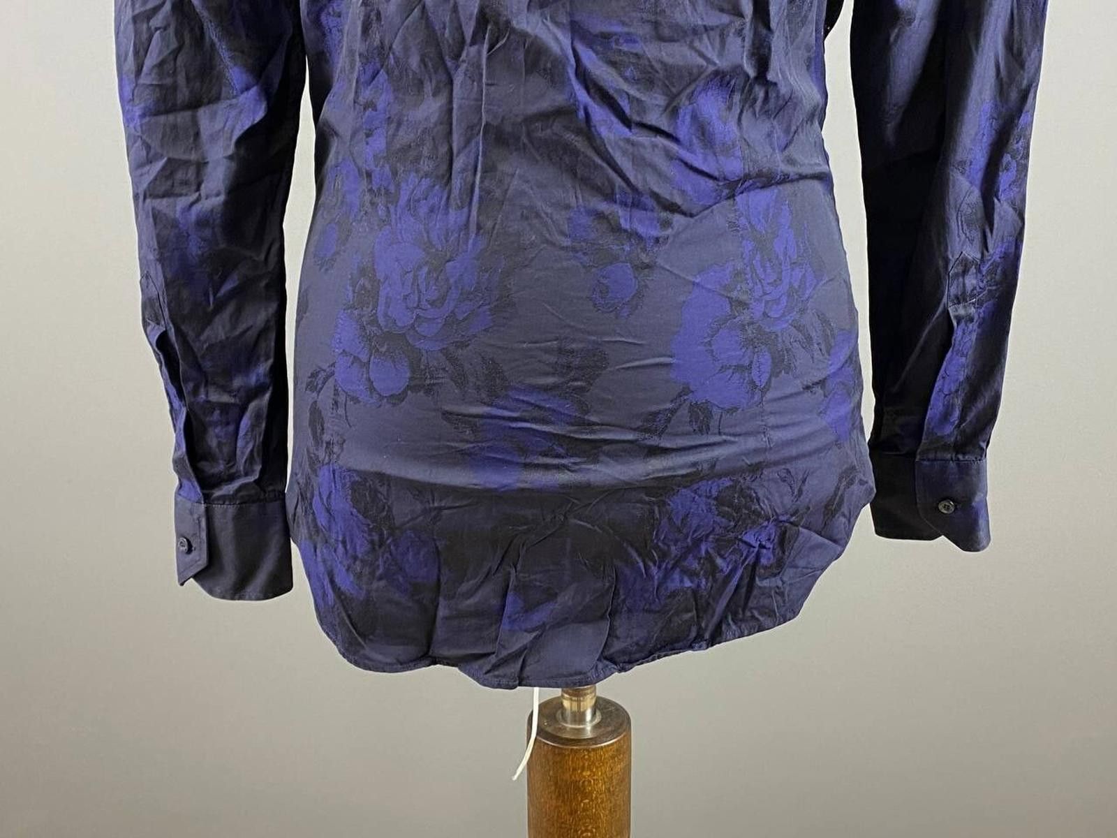 Etro Etro Milano Blue Floral Print Button Down Shirt Size 39 Size US M / EU 48-50 / 2 - 9 Thumbnail