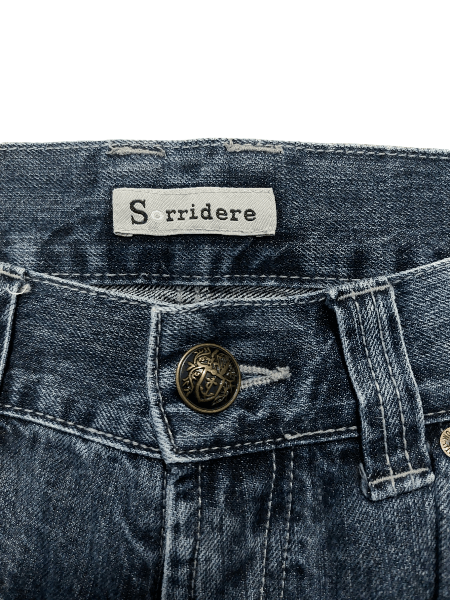 Other 🔥SORRIDERE🔥 Punk Style Flare Bootcut Denim Jeans Size US 31 - 10 Thumbnail