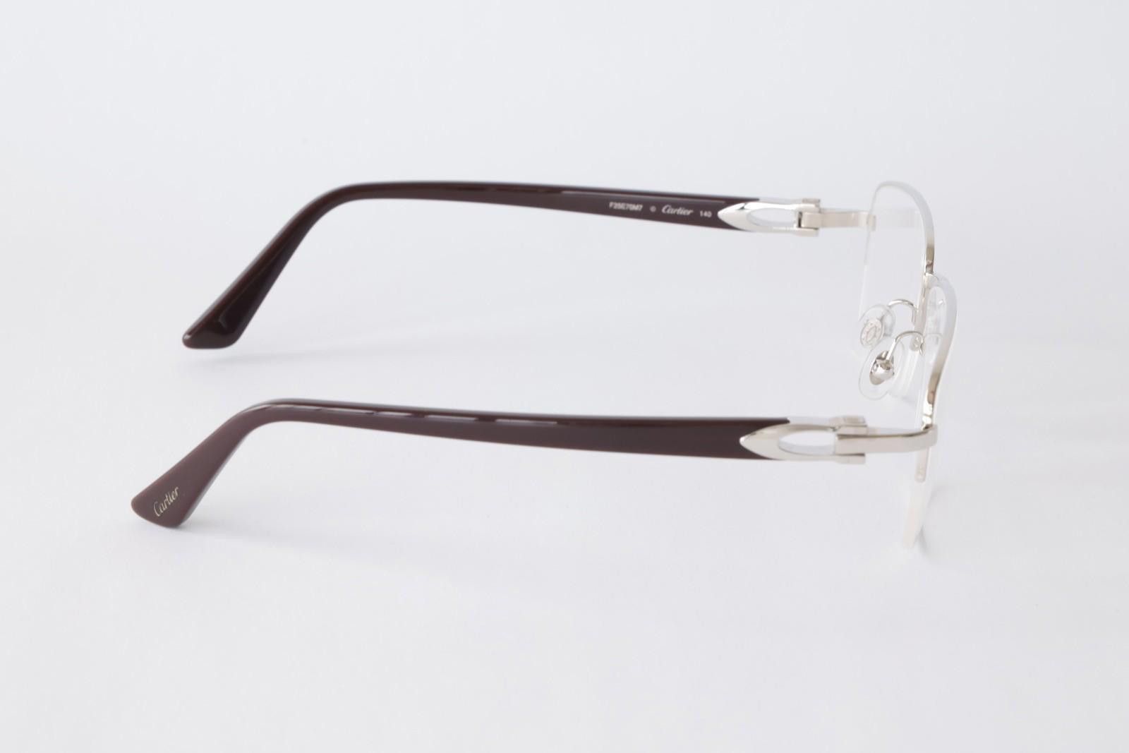 Cartier New Cartier eyewear optical eyeglasses CT0288O 003 silver Size ONE SIZE - 7 Thumbnail