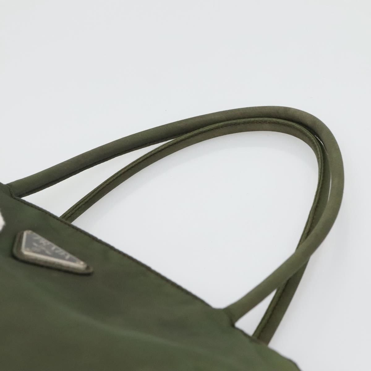 Prada PRADA Hand Bag Nylon Khaki Silver Size ONE SIZE - 8 Thumbnail