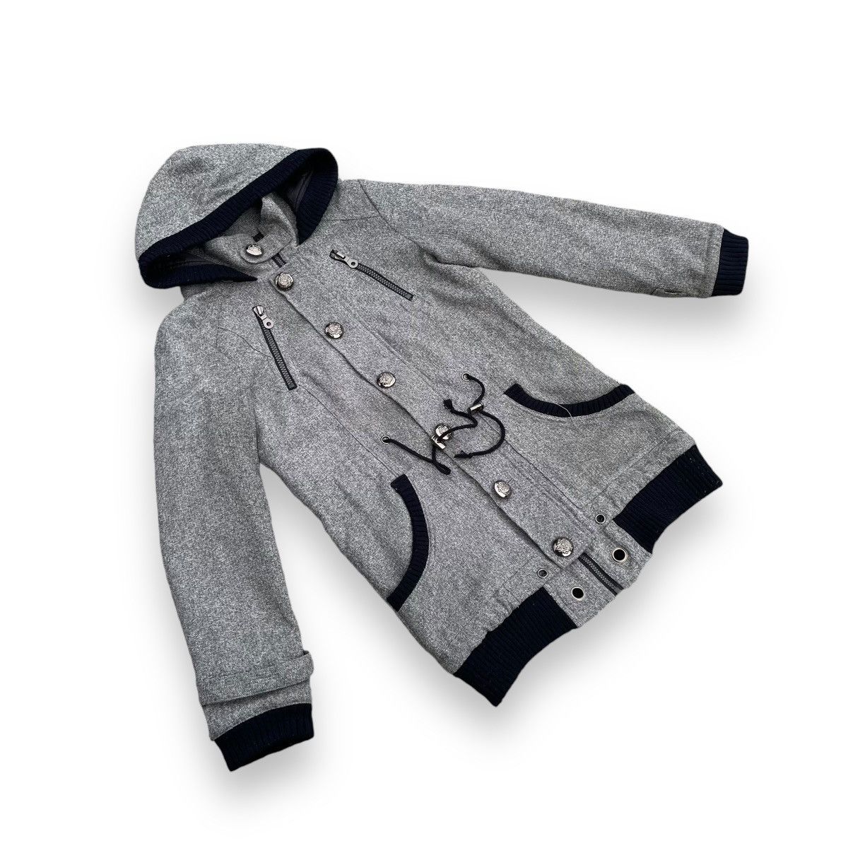 If Six Was Nine 🇯🇵 DIAMOND JULIA MULTIPOCKET PUNK HOODIE PARKA JACKET Size US M / EU 48-50 / 2 - 3 Thumbnail