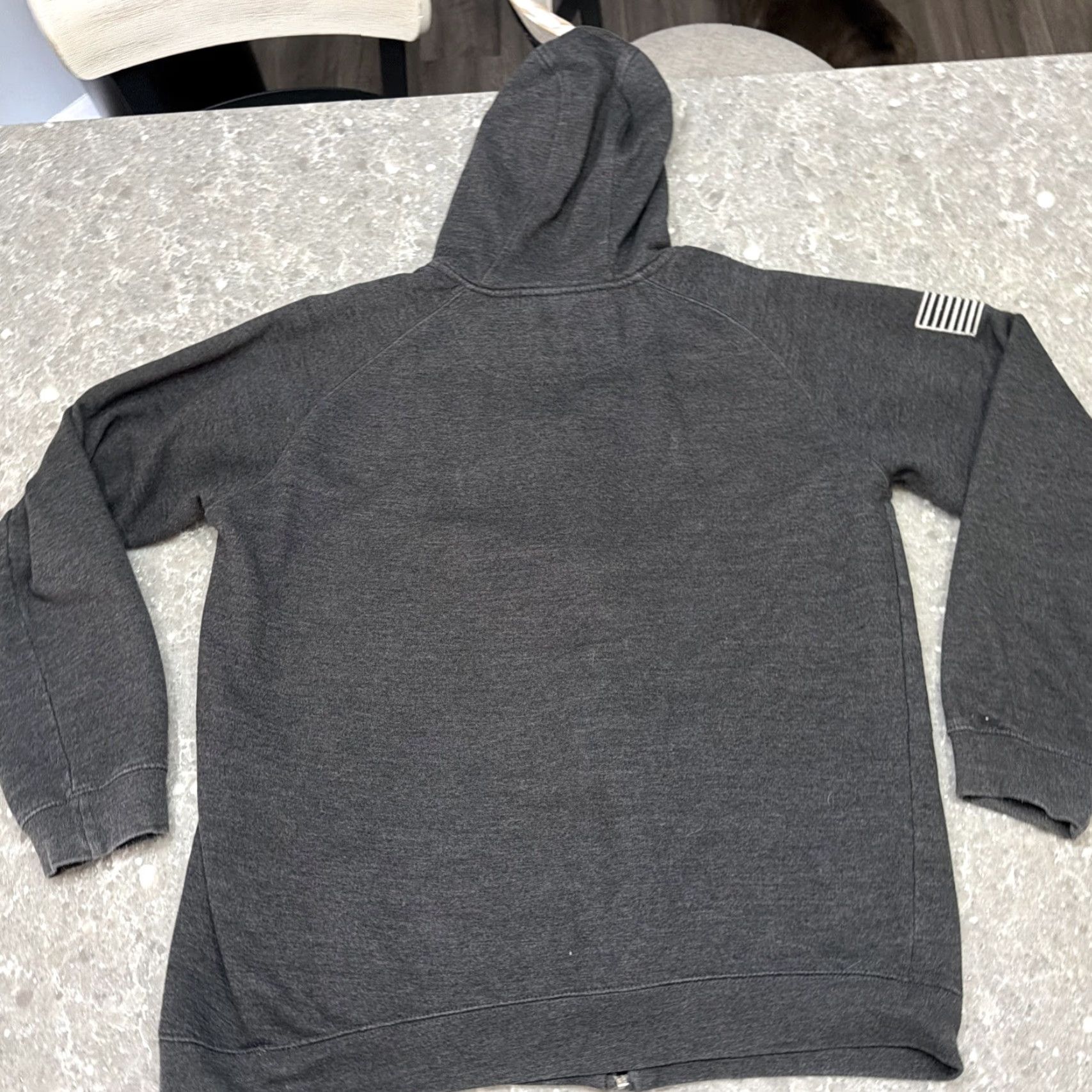 Vintage Vortex Optics Men's L Full Zip Hoodie American Flag Gray Size US L / EU 52-54 / 3 - 8 Thumbnail