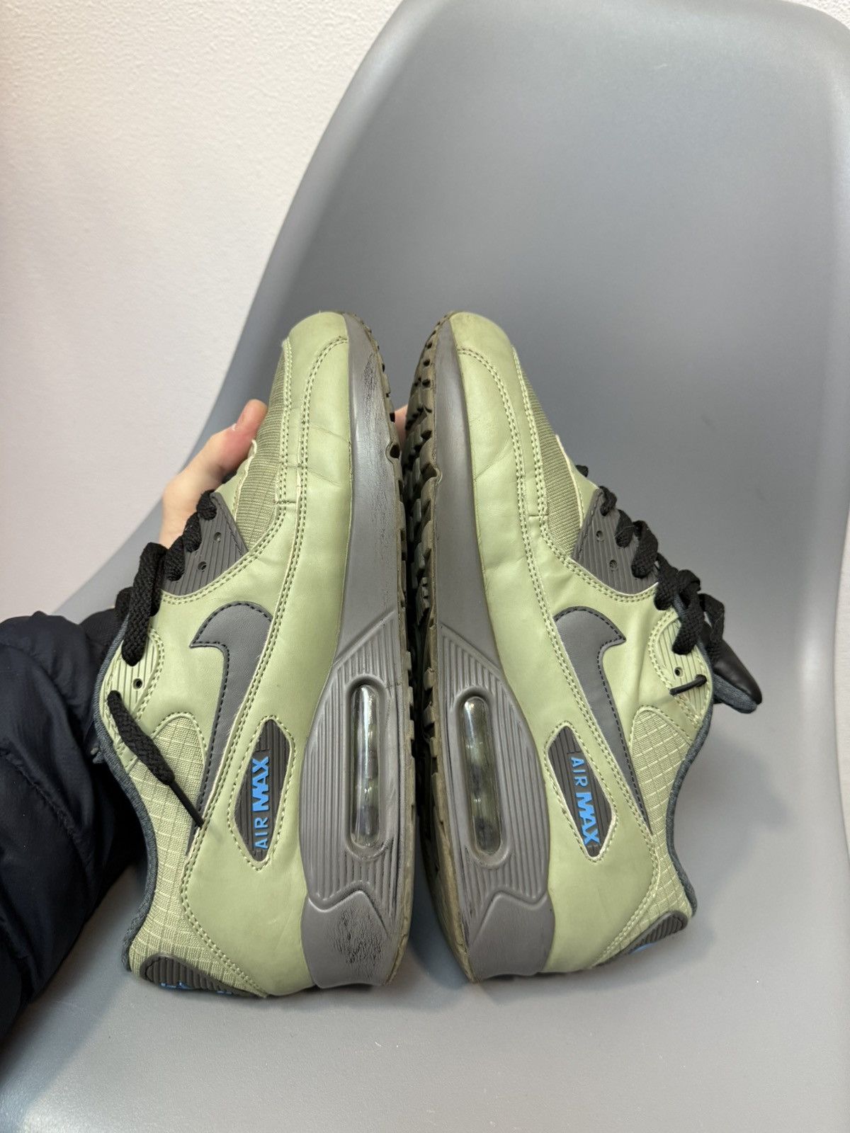 Nike Vintage Nike Air Max 90 Green Size US 8 / EU 41 - 12 Thumbnail