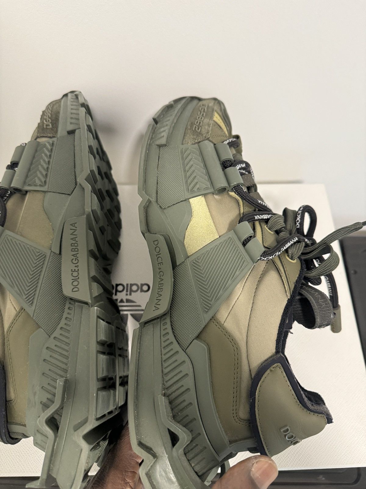 Dolce & Gabbana Dolce & Gabbana Space Runner Khaki Sneakers Size US 11 / EU 44 - 9 Thumbnail