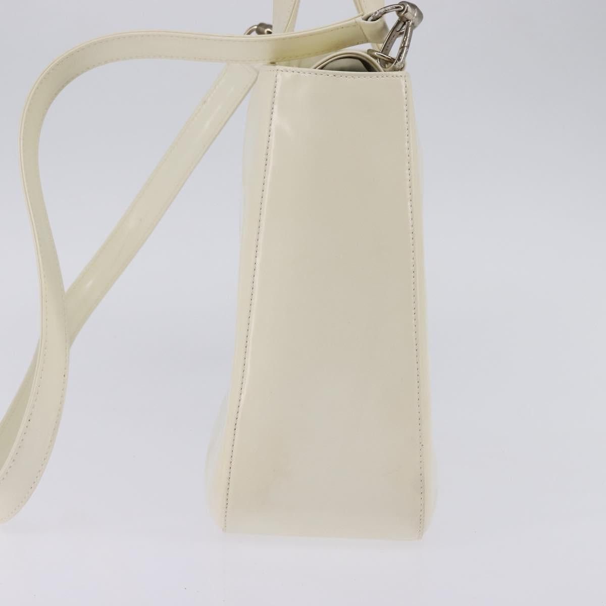 Gucci GUCCI Handbag Enamel White Silver 001 1013 001 1013 Size ONE SIZE - 5 Thumbnail