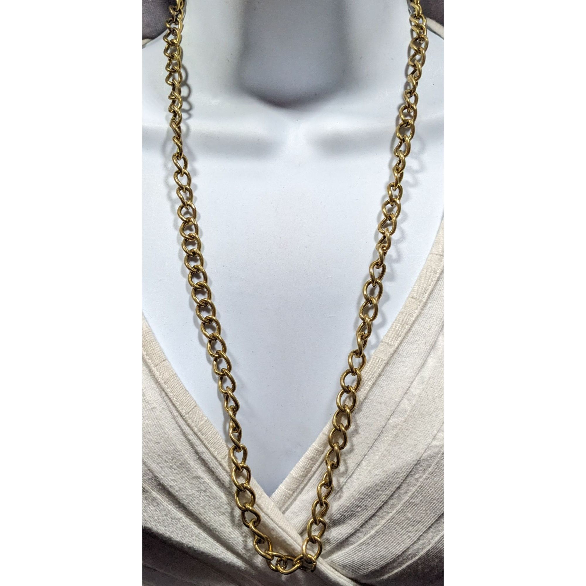 Other Vintage Classic Casual Gold Tone Chain Necklace Size ONE SIZE - 3 Thumbnail