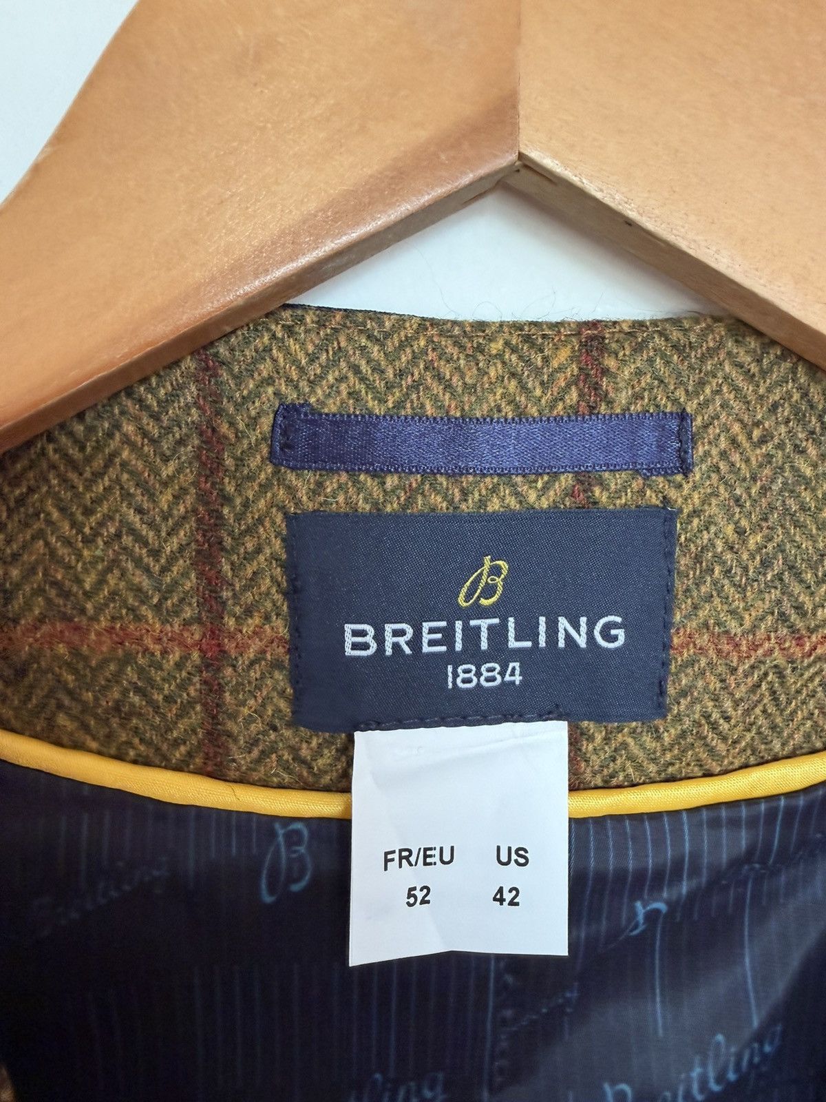 Breitling Breitling 1884 Harris Tweed Wool Vest Waistcoat US 42 EU 52 Size 42R - 3 Thumbnail