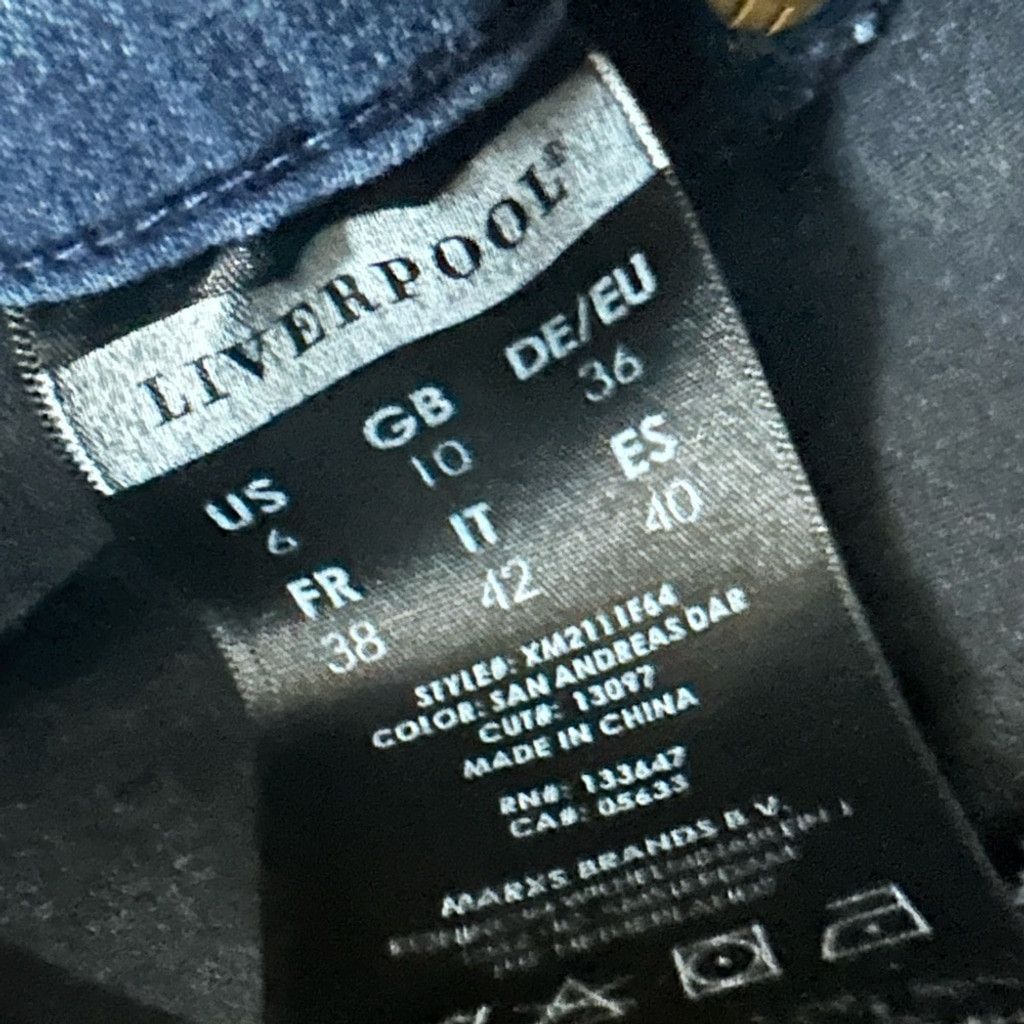 Other Liverpool Blue Denim Jegging Women’s Size 6. Size 28" / US 6 / IT 42 - 10 Thumbnail