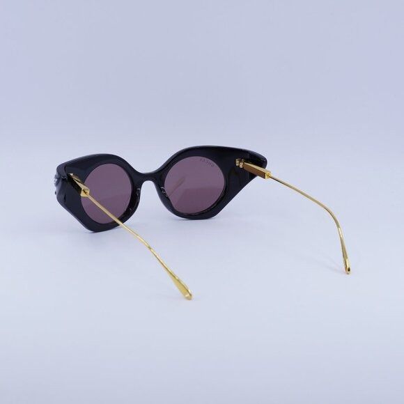 Gucci 🕶️ New Gucci GG1327S 001 Sunglasses - Shiny Black Size ONE SIZE - 9 Thumbnail