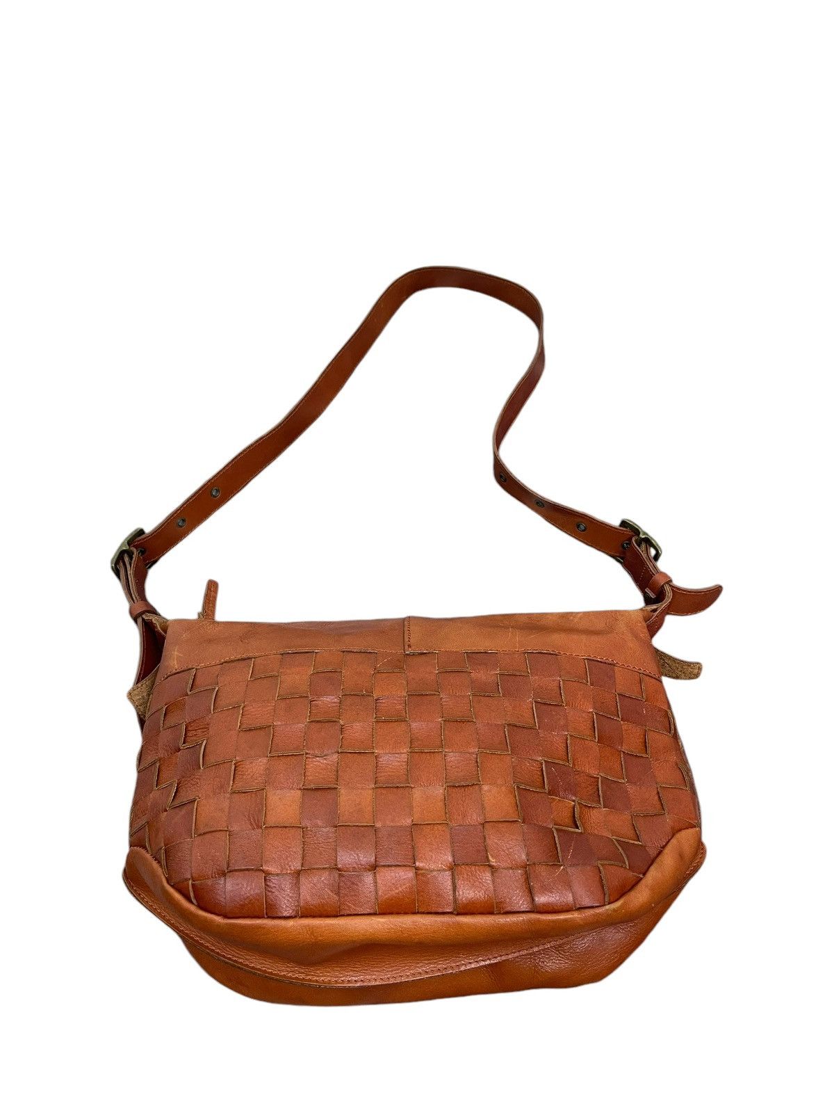Genuine Leather Full Leather Work Zac Sac Cross Body Bag 5🟩 Size ONE SIZE - 6 Thumbnail