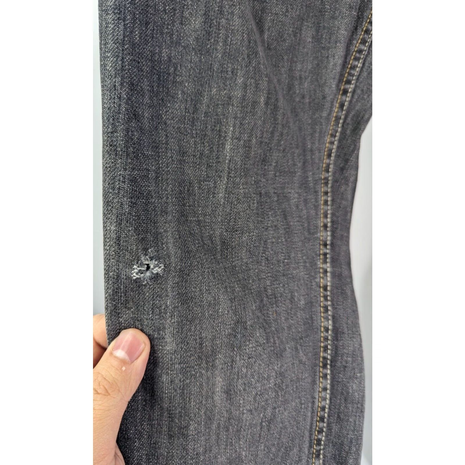 Levi's Levi's 511 Jeans Men 30x32 Gray Distressed 5-Pocket Skinny Denim Cotton Zip Size US 30 / EU 46 - 5 Thumbnail