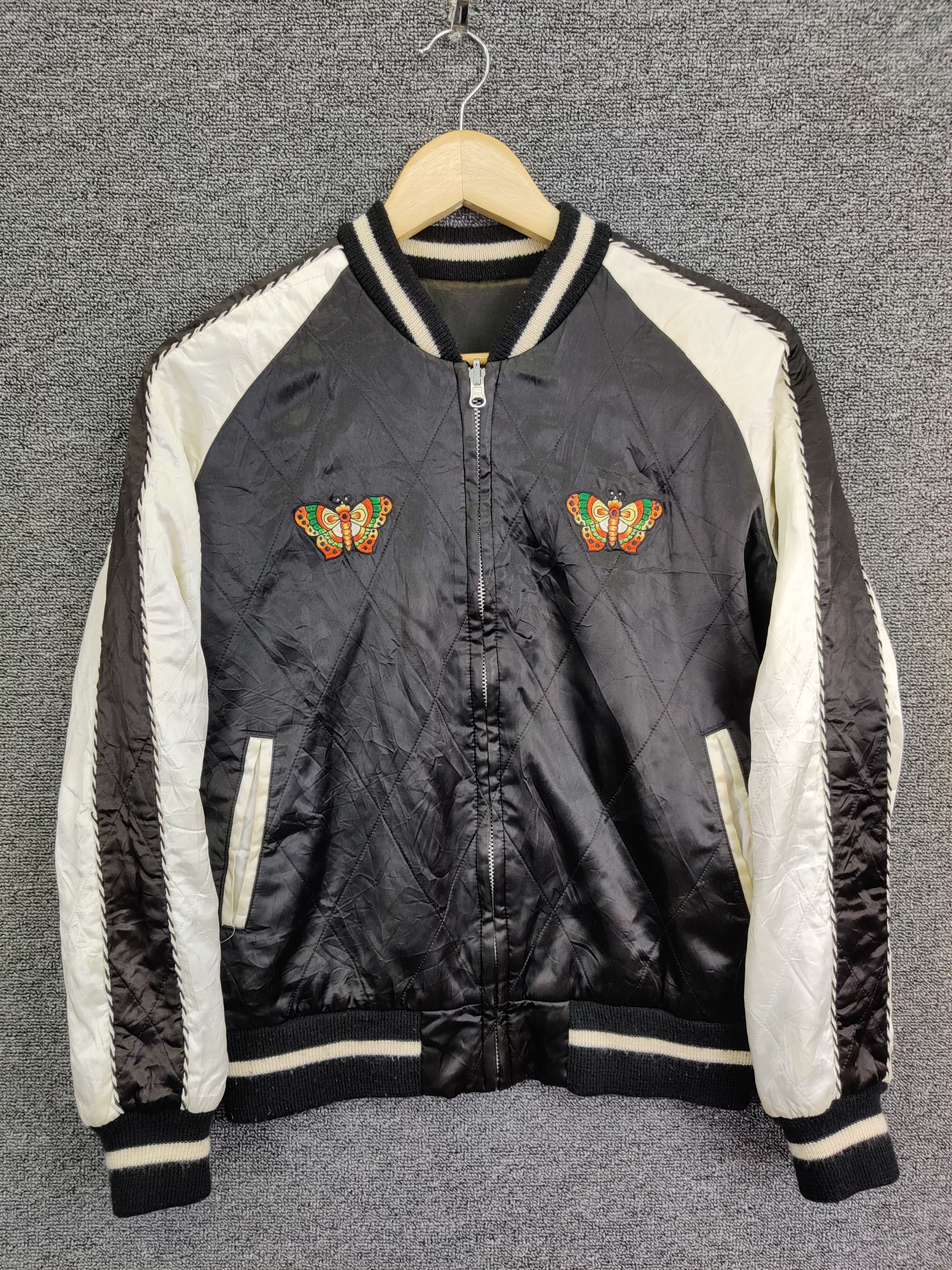 Vintage Vintage Ozone Rocks Reversible Sukajan Jacket Size US S / EU 44-46 / 1 - 5 Thumbnail