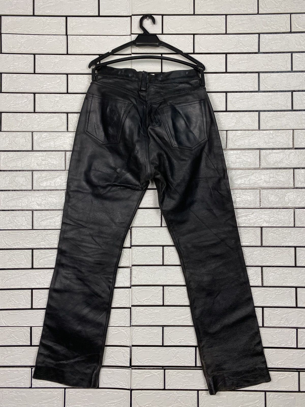 Japanese Brand Vintage Leather Pants Racing Wear Issey Miyake Size US 28 / EU 44 - 9 Thumbnail