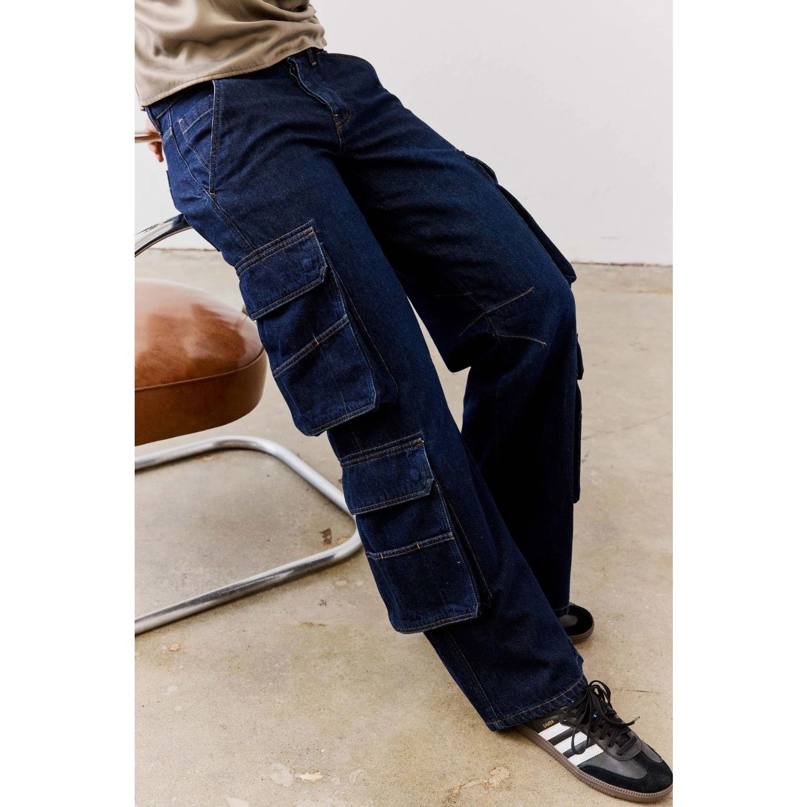 Other Ruti Off Duty Dark Denim Cargo Jeans - Size 4 - NWT Size 27" / US 4 / IT 40 - 6 Thumbnail