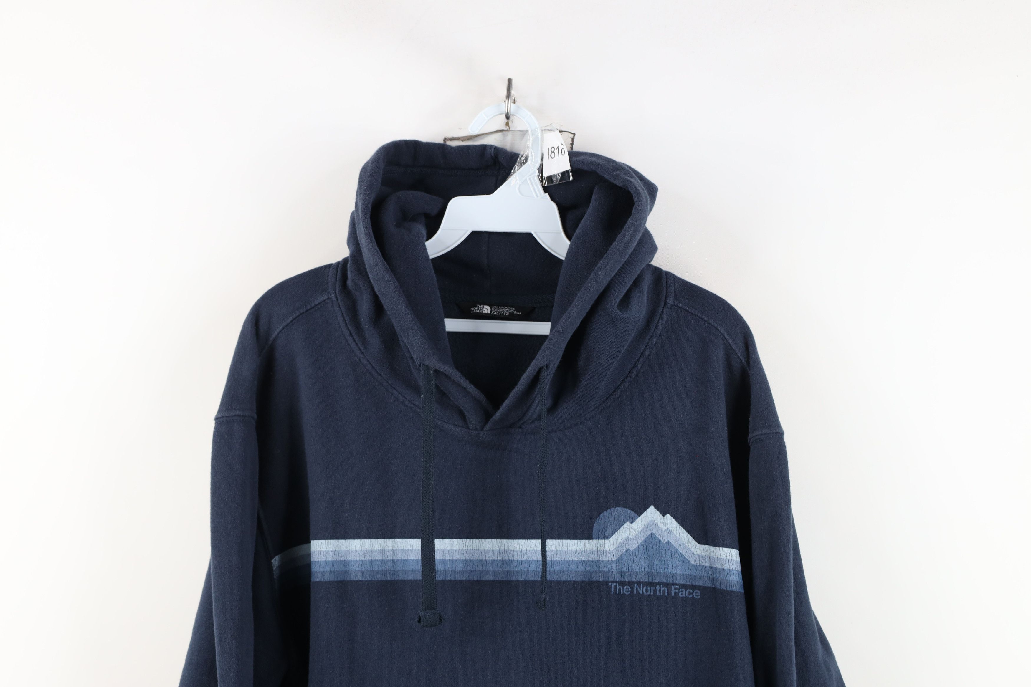 The North Face Vintage Y2K The North Face Spell Out Mountains Hoodie Blue Size US XXL / EU 58 / 5 - 2 Thumbnail