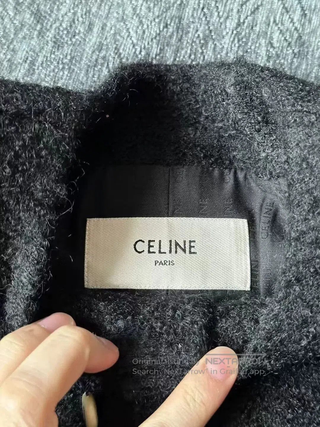 Celine celine black gold coat with wool blend. Size S / US 4 / IT 40 - 3 Thumbnail
