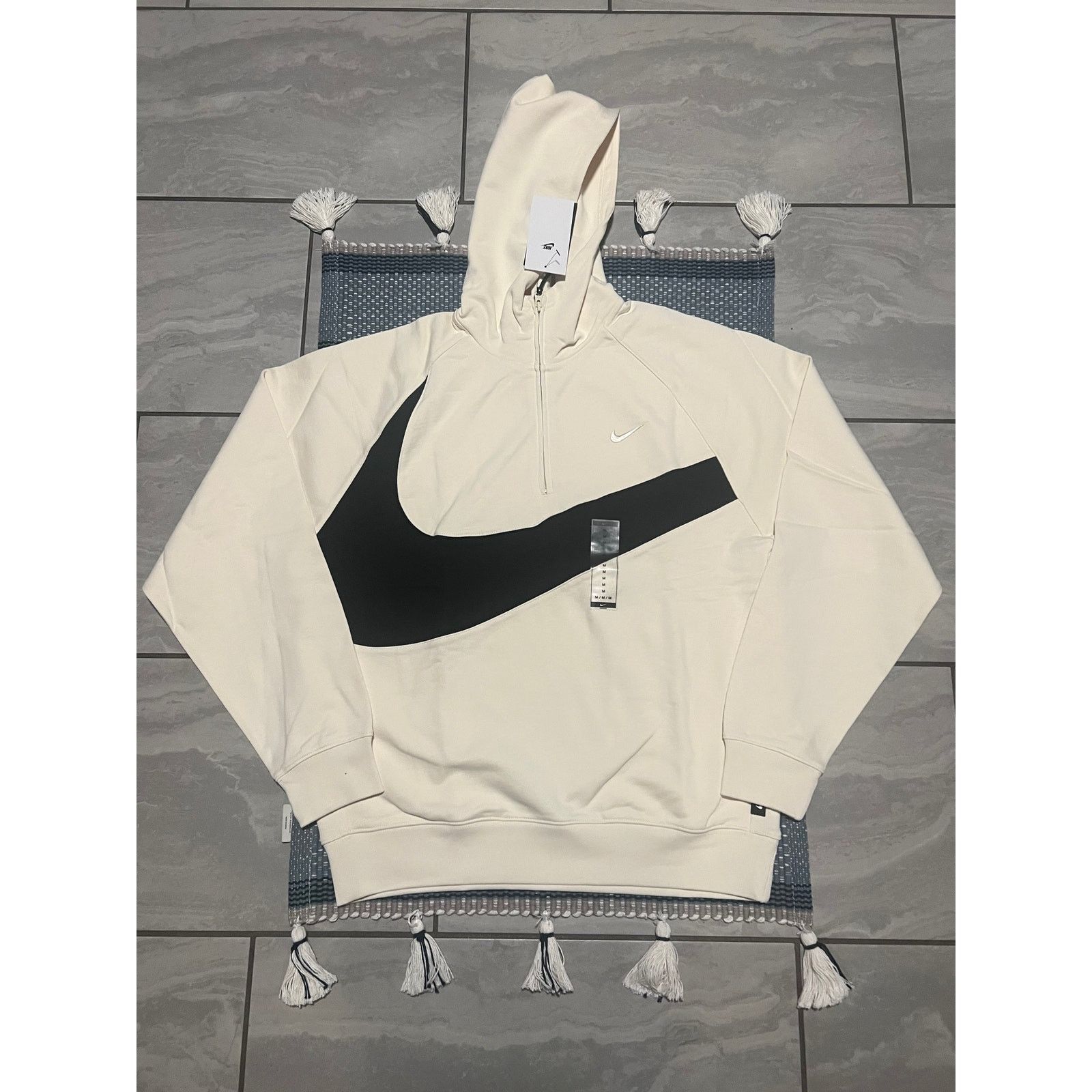Nike Nike Men's Swoosh Zip Fleece Hoodie Cream Size Small Size US S / EU 44-46 / 1 - 1 Preview