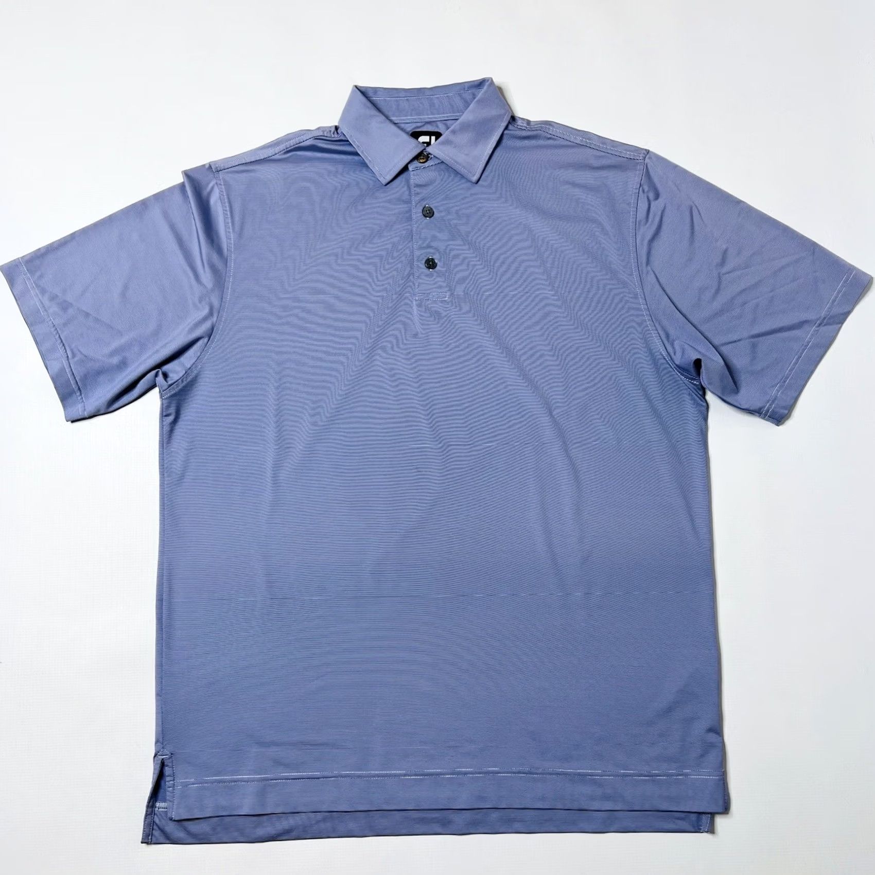 Footjoy FootJoy Polo Shirt Mens Large Purple Stripe Short Sleeve Golf Performance Stretch FJ Back Logo Size US L / EU 52-54 / 3 - 2 Thumbnail