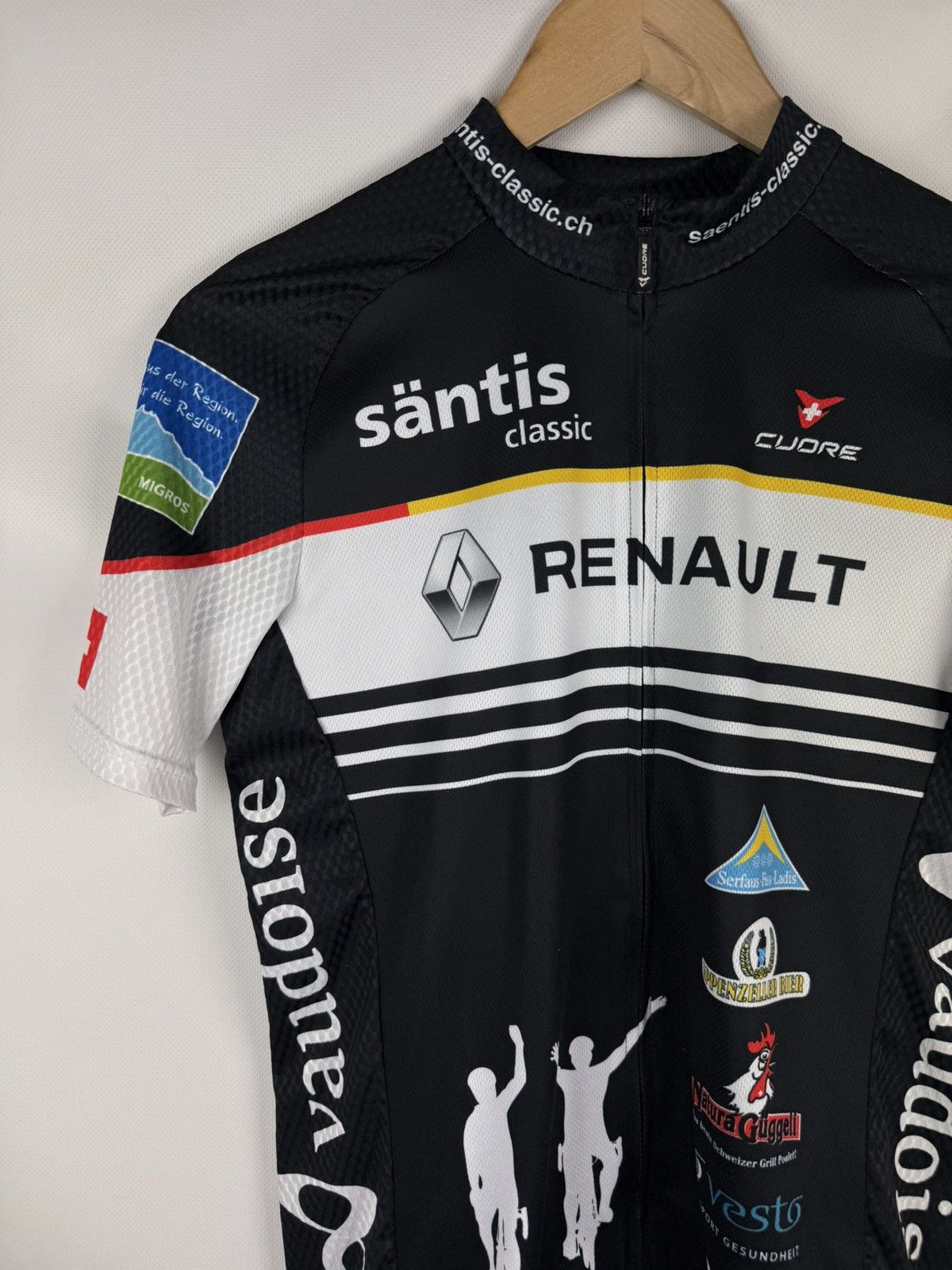 Other Cudre Santis Classic Renault Full Zip Cycling Jersey Shirt Size US M / EU 48-50 / 2 - 4 Thumbnail