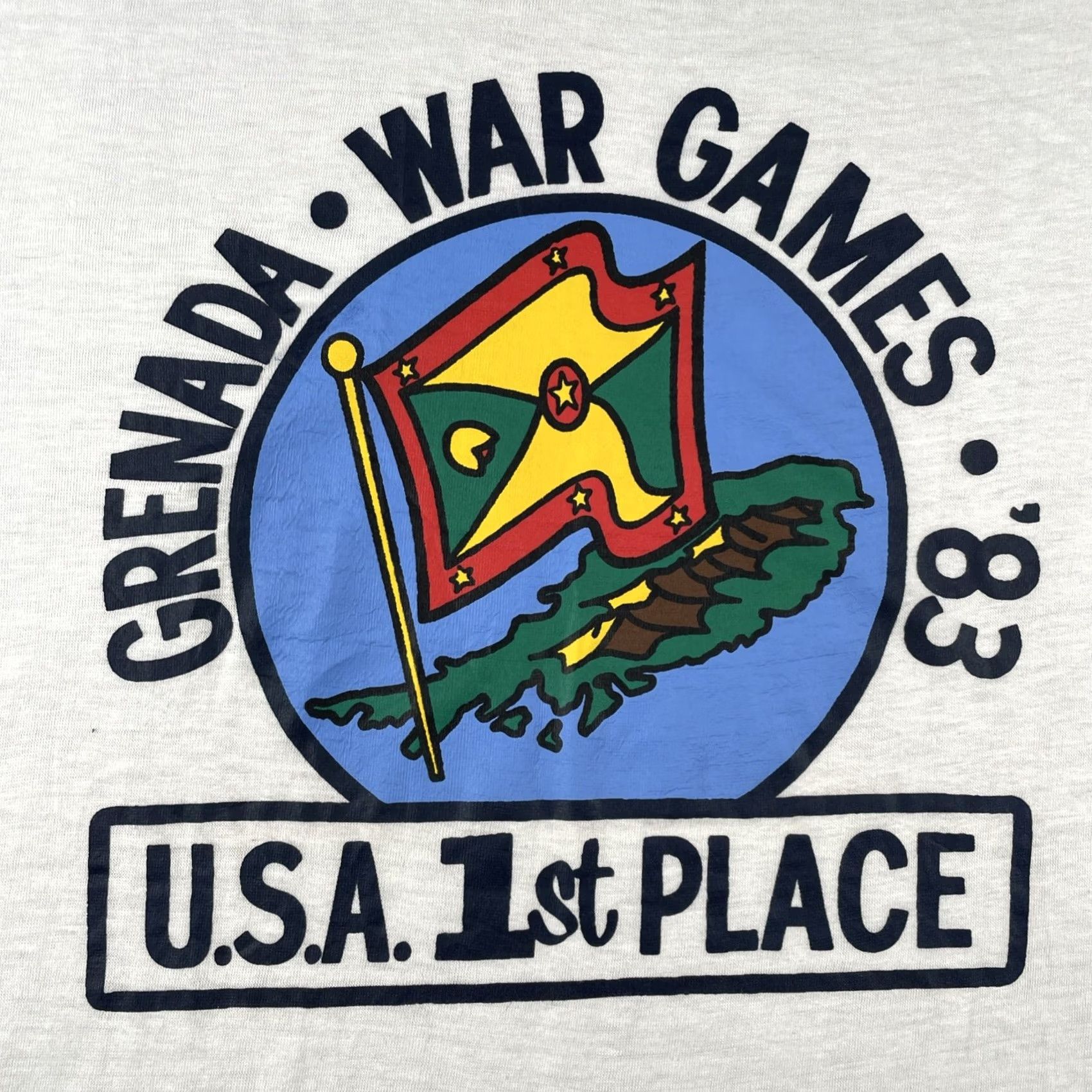 Vintage VINTAGE Texas Tops T Shirt XL Single Stitch Grenada War Games 1983 USA 1st Place 80s Mens Size US XL / EU 56 / 4 - 3 Thumbnail