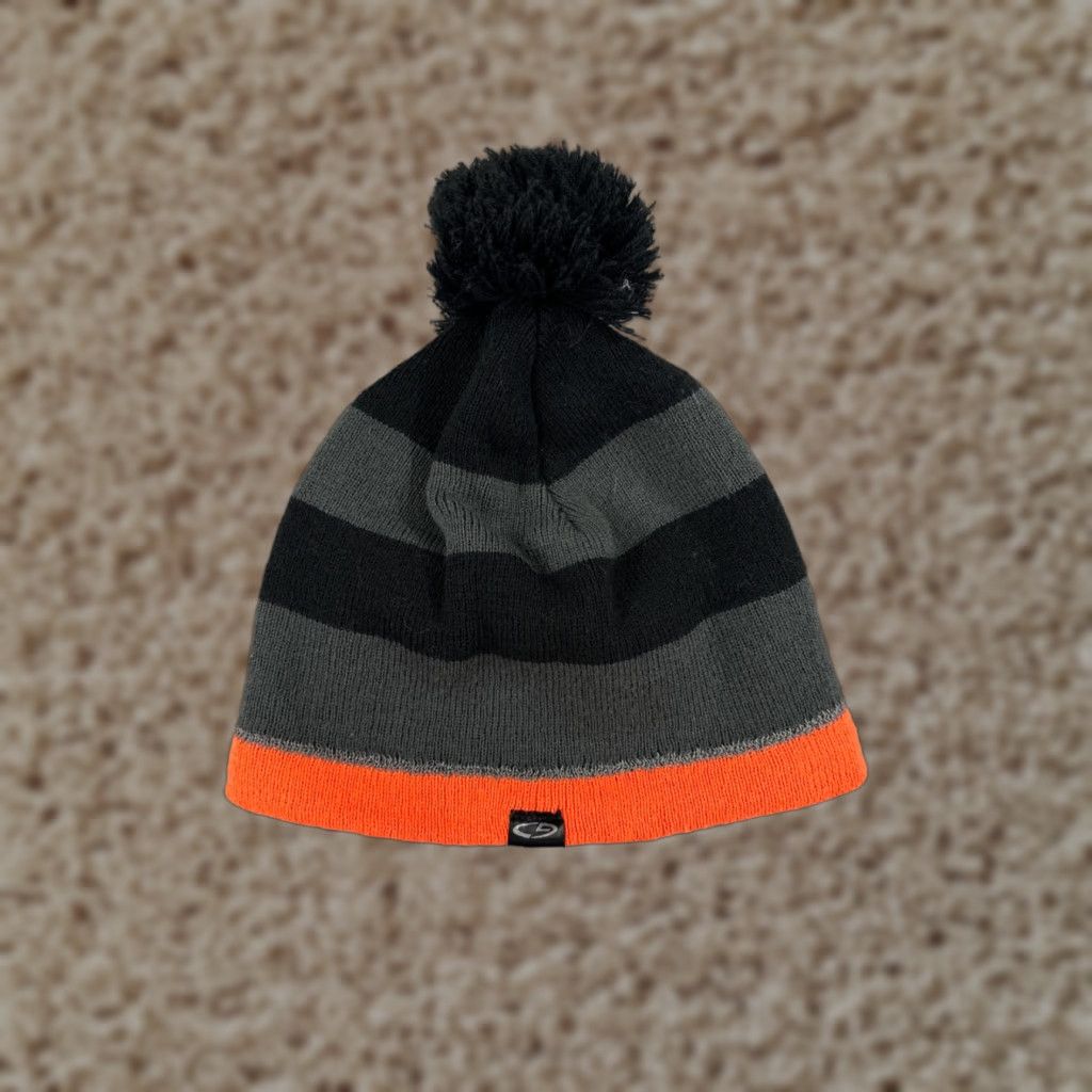 Champion Champion Toque Hat Men One Size Gray Knit 100% Acrylic Beanie Logo Ski Winter Adventure Size ONE SIZE - 1 Thumbnail