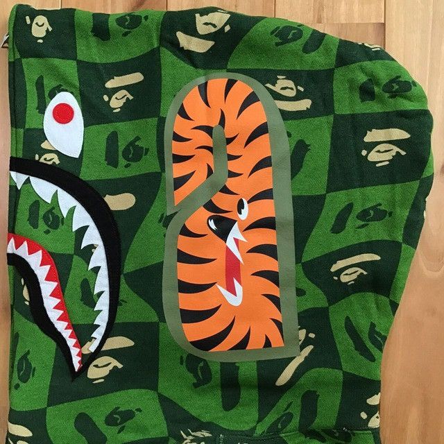 Bape BAPE FACE logo shark full zip hoodie a bathing ape Size US XXL / EU 58 / 5 - 5 Thumbnail