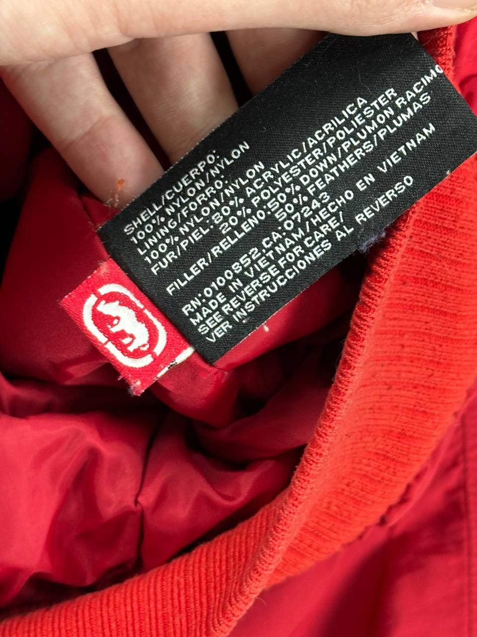 Ecko Unltd. × Southpole Crazy Thick Ecko Unltd Red Fur Y2K Rap SK8 Bomber Jacket Size US XL / EU 56 / 4 - 13 Thumbnail