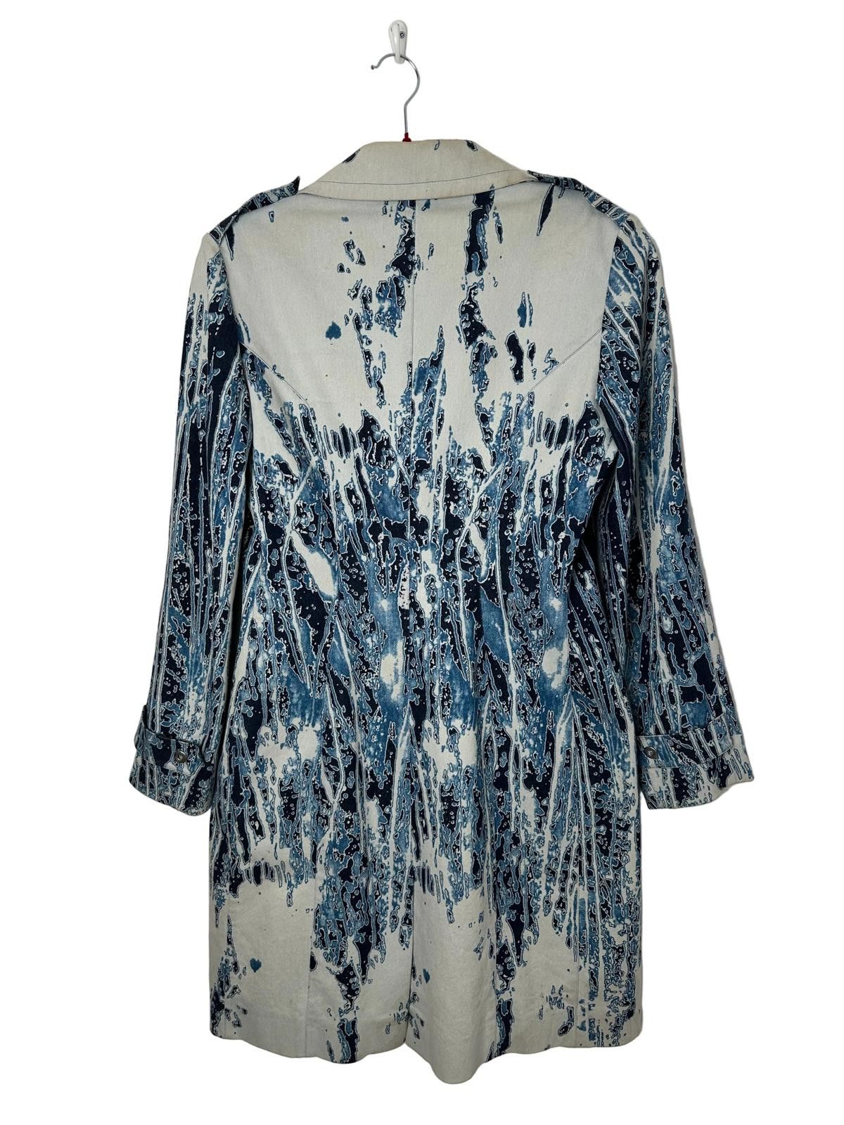 Thierry Mugler Mugler 1990'S Water Print Trench Coat Size M / US 6-8 / IT 42-44 - 4 Thumbnail