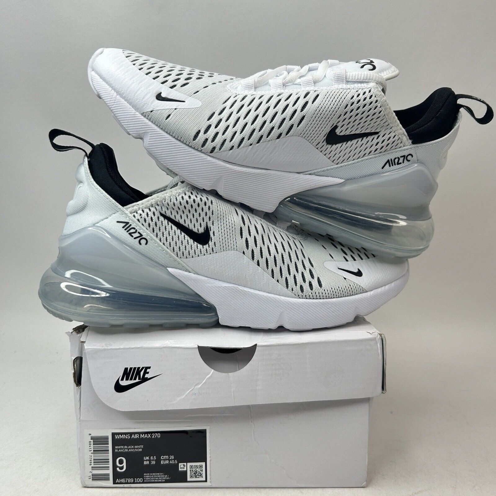 Nike Nike Air Max 270 WMNS “White Black” 2024 Size US 9 / IT 39 - 1 Thumbnail
