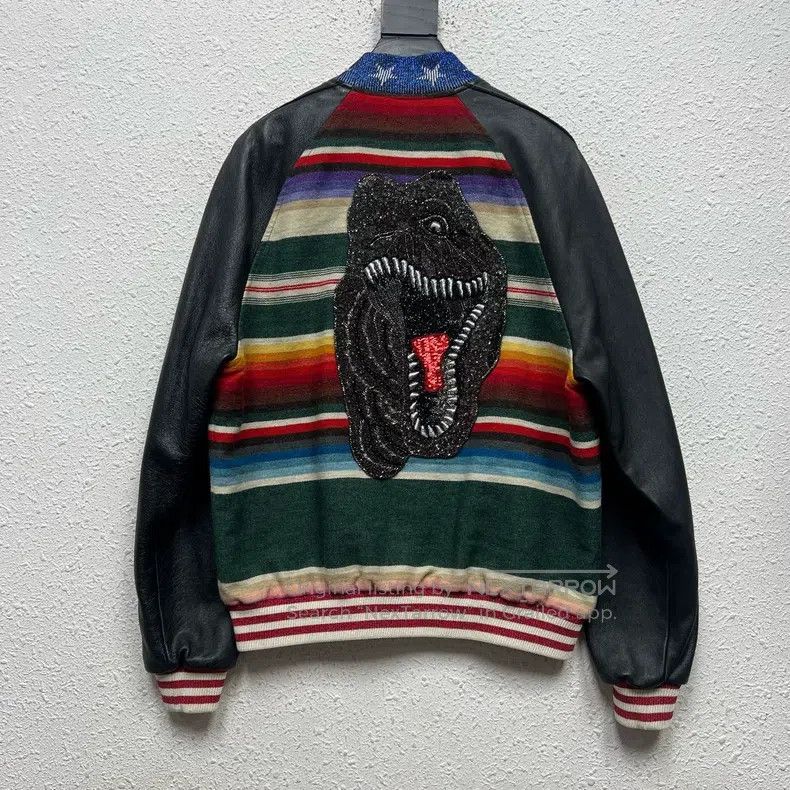 Saint Laurent Paris Saint Laurent Paris T-Rex Baseball Jacket Size US M / EU 48-50 / 2 - 1 Thumbnail
