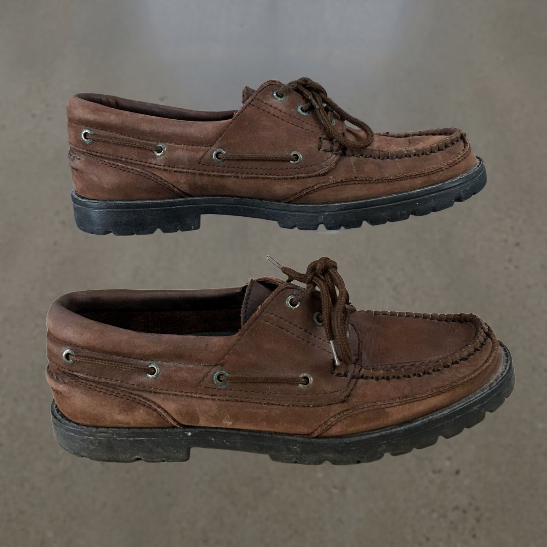 Cherokee Cherokee Shoes Mens 11 Moccasin Brown Lace Up Casual Comfort Round Toe Low Top Size US L / EU 52-54 / 3 - 1 Thumbnail