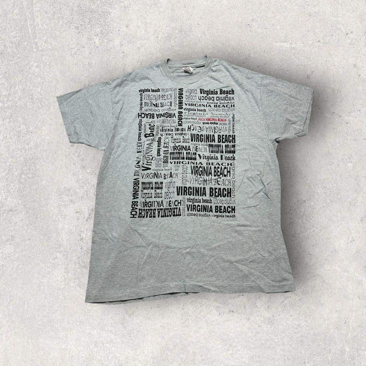 Hanes × Vintage Vintage Fuck Virginia Beach tee Size US XL / EU 56 / 4 - 1 Thumbnail