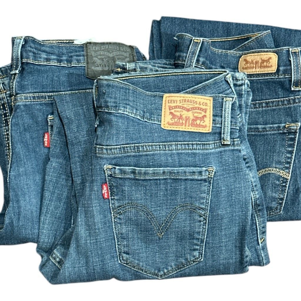 Levi's LEVI’S Jeans Pants Bulk Lot 3 Pair Levi’s 505 Straight Levi’ Size 30" / US 8 / IT 44 - 1 Thumbnail