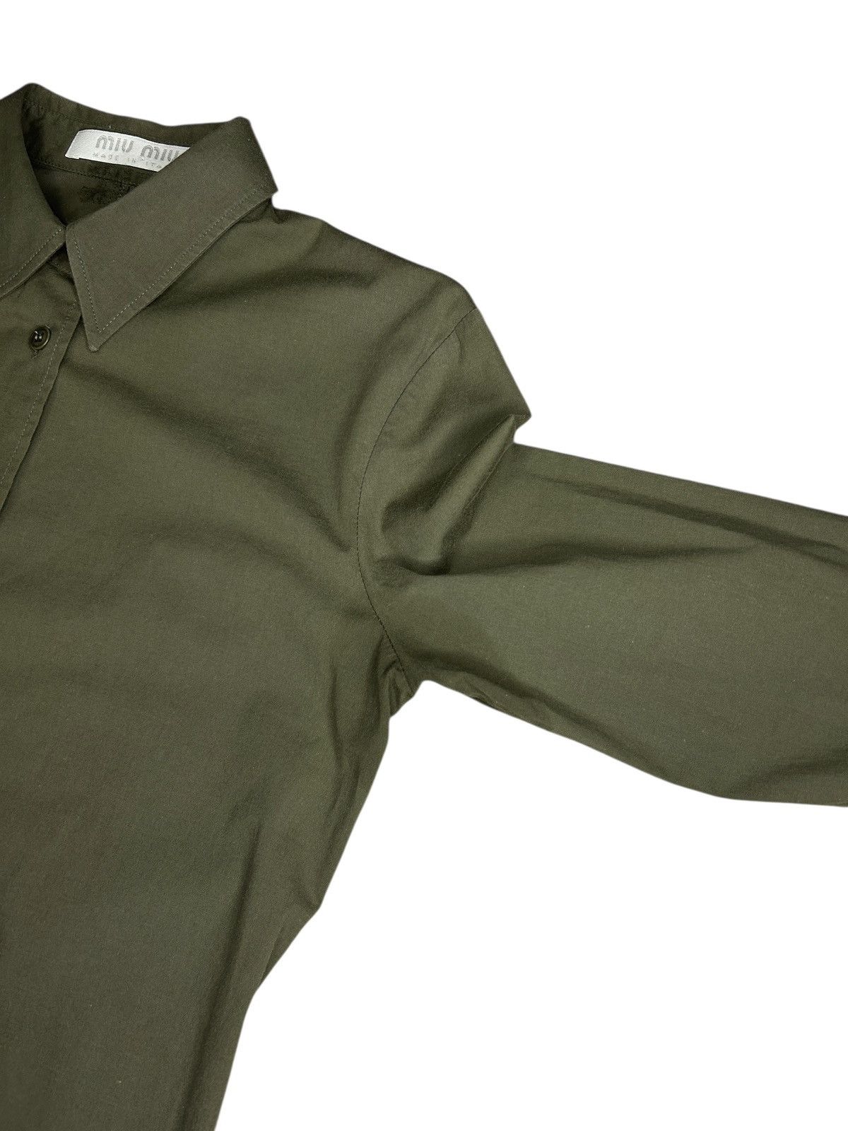 Miu Miu 90s Slim Fit Button Up Size XS / US 0-2 / IT 36-38 - 2 Thumbnail