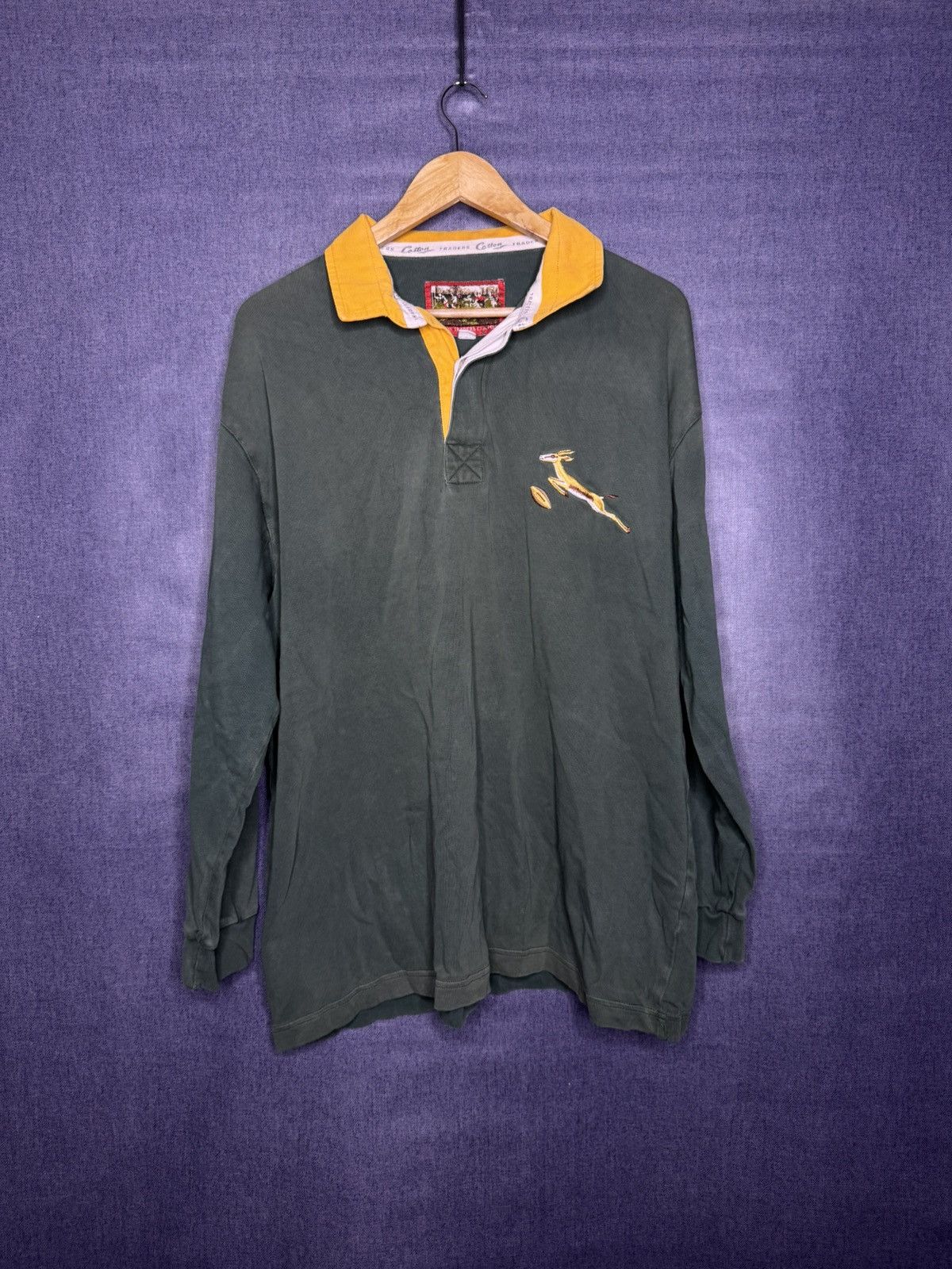 Cotton Traders Vintage South Africa Rugby Cotton Traders Jersey Springboks Size US XL / EU 56 / 4 - 1 Thumbnail