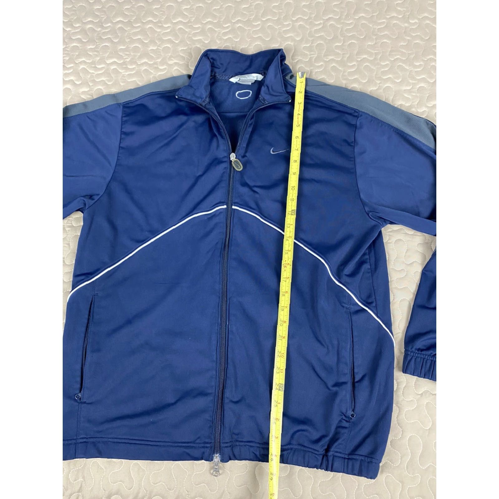 Nike Nike Air Track Jacker Windbreaker Jacket Mens L Blue Size US L / EU 52-54 / 3 - 5 Thumbnail