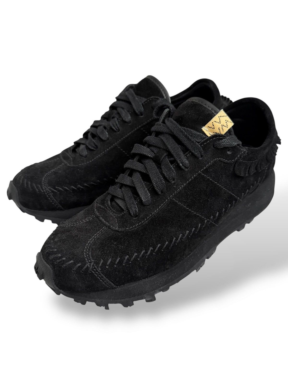Visvim Black Suede Walpi Fringed Runner Sneaker Size US 10 / EU 43 - 1 Thumbnail