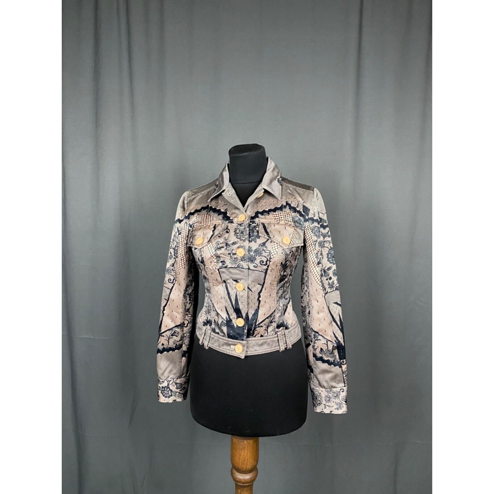 Dior MINT! RARE! CHRISTIAN DIOR Women's Pink Black Floral Collare Size XS / US 0-2 / IT 36-38 - 3 Thumbnail